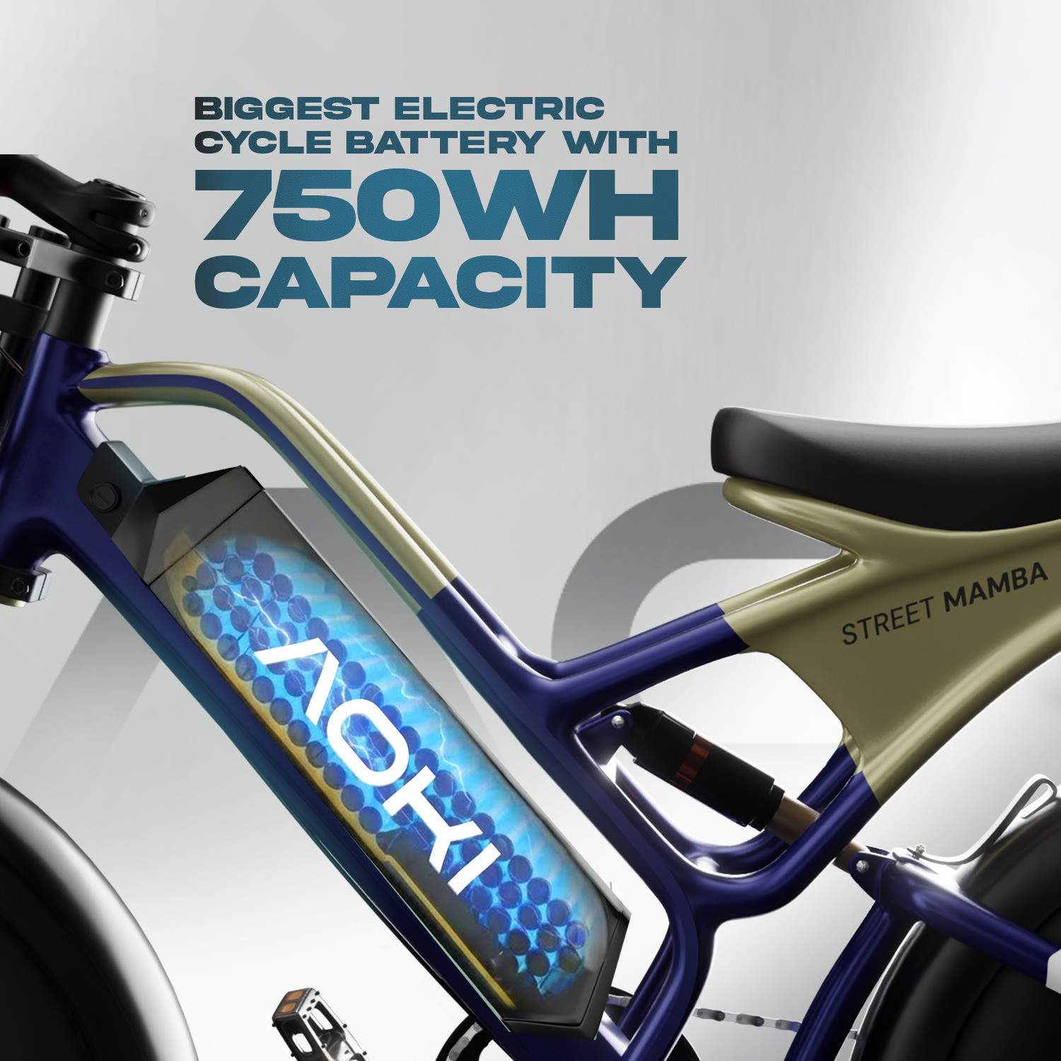 Image of Aoki Street Mamba 20 inches 7 Gear Lithium-ion (Li-ion) Electric Cycle 20 inches 7 Gear Lithium-ion (Li-ion) Electric Cycle