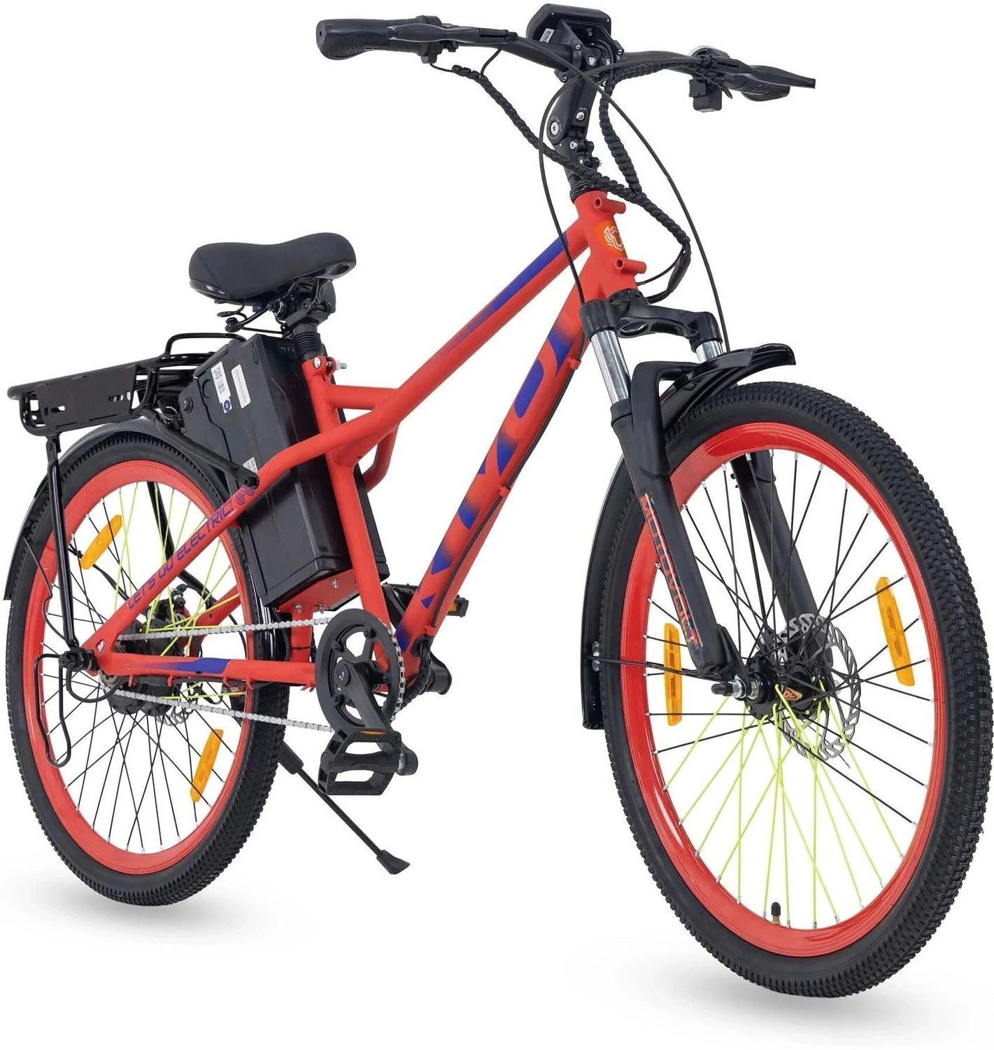 Image of SS Bikes Retro Bolt, 36V /7.8AH Bat, 40 km Range, 22'' (Li-ion) Electric Cycle 26 inches Single Speed Lithium-ion (Li-ion) Electric Cycle