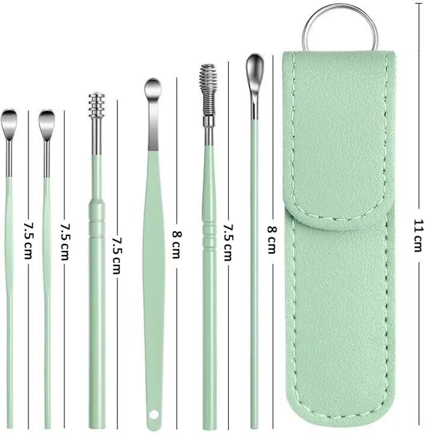 Image of Accutrust Smart WiFi Ear Cleaner Stick with 5 Million HD Camera, 3.5mm Lens, 360 Rotation Electric Ear Cleaner