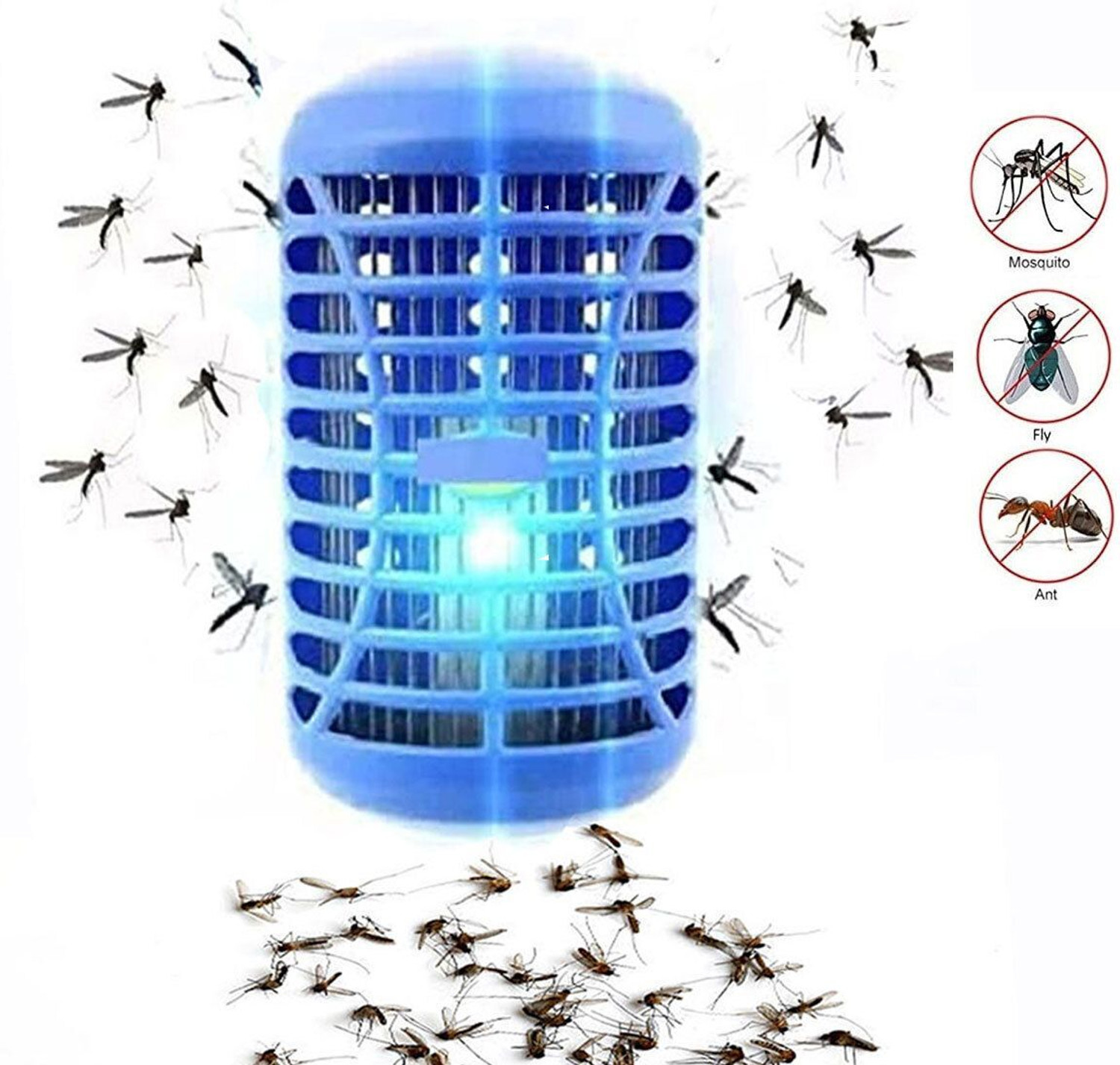Image of HUNTER Premium Rechargeable Mosquito /Insect /Fly Swatter Bat | Mosquito Zapper Racket | Electric Insect Killer Indoor (Bat)