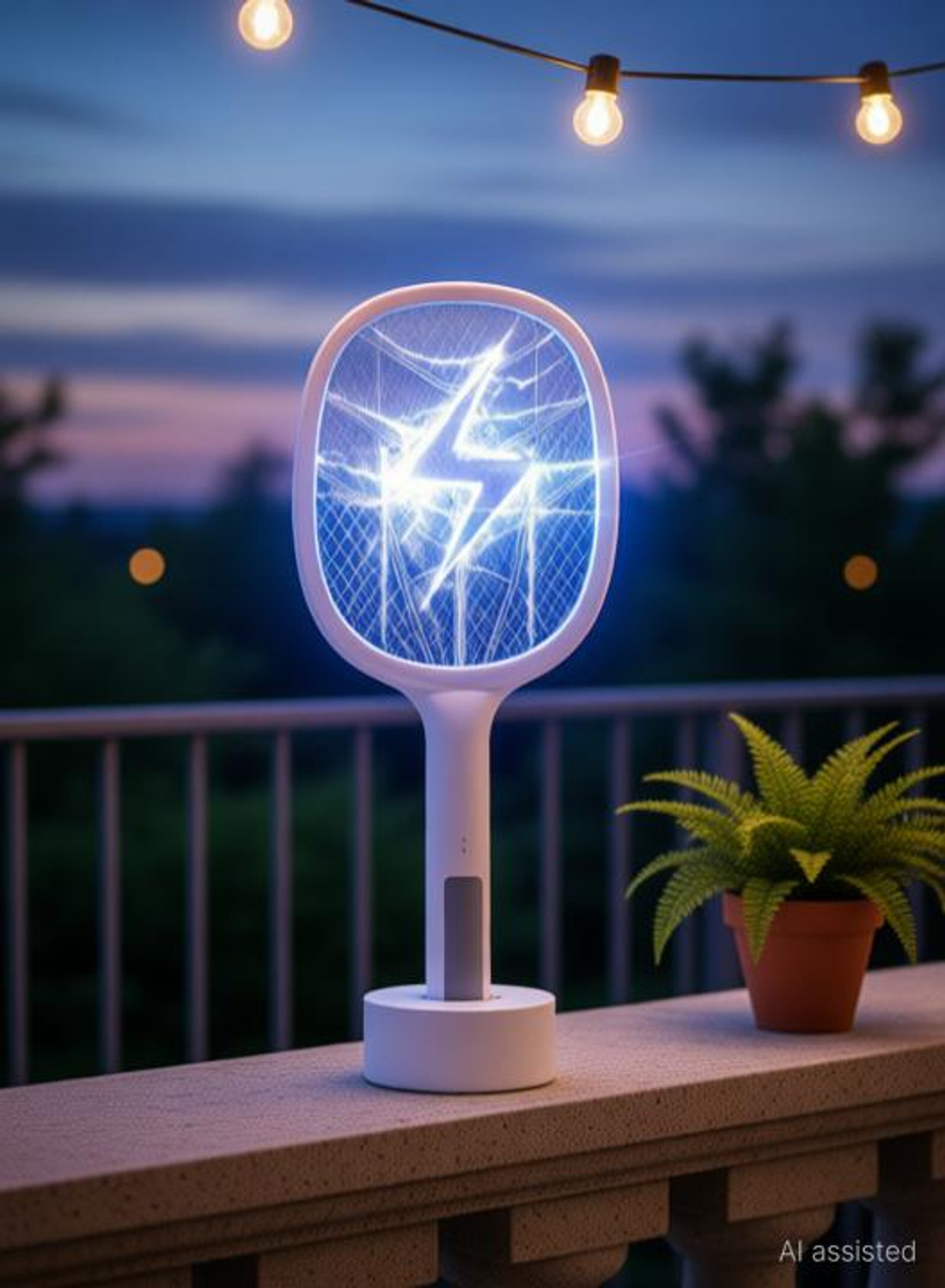 Image of JOV-FV 4200V Anti-Mosquito Racket / Rechargeable Insect Killer Bat Electric Insect Killer Outdoor, Indoor (Fly Swatter)