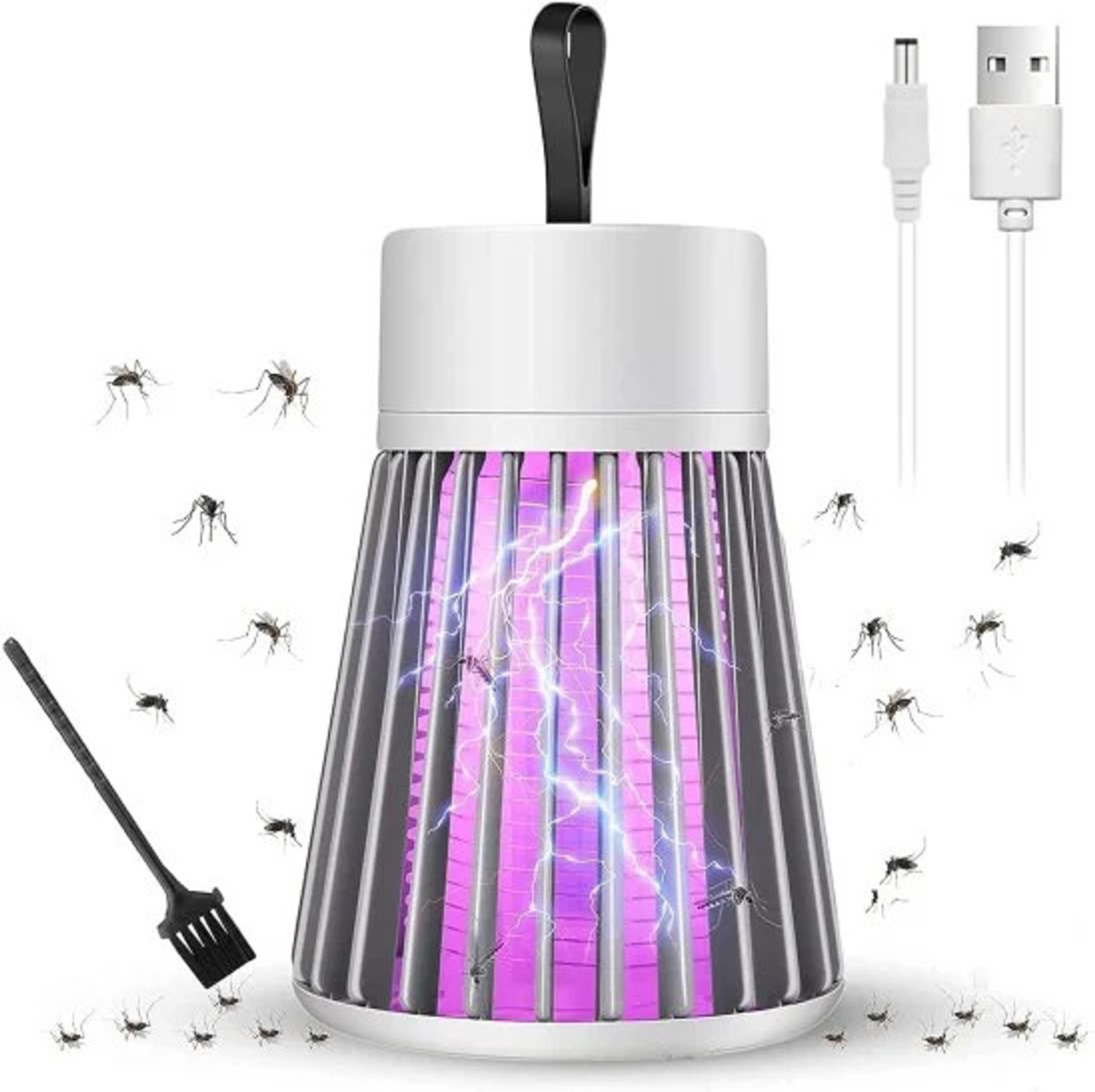 Image of HUNTER Premium Rechargeable Mosquito /Insect /Fly Swatter Bat | Mosquito Zapper Racket | Electric Insect Killer Indoor (Bat)