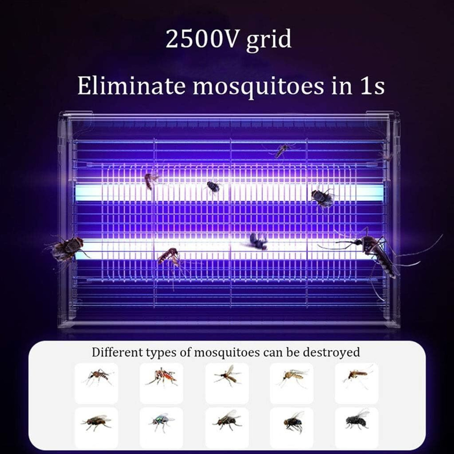 Image of Hemovia Fly Insect Killer Machine, Bug Zapper, Electric Insect Killer Indoor, Outdoor Electric Insect Killer Outdoor, Indoor (Suction Trap)