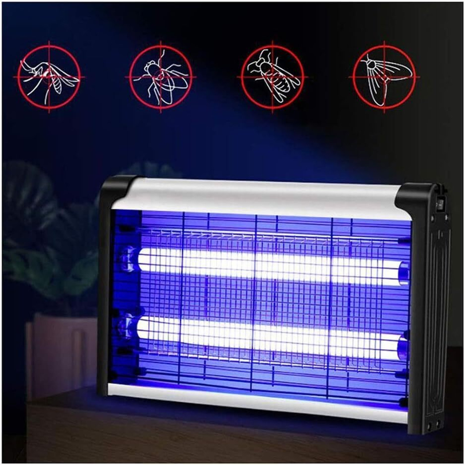 Image of Hemovia Fly Insect Killer Machine, Bug Zapper, Electric Insect Killer Indoor, Outdoor Electric Insect Killer Outdoor, Indoor (Suction Trap)