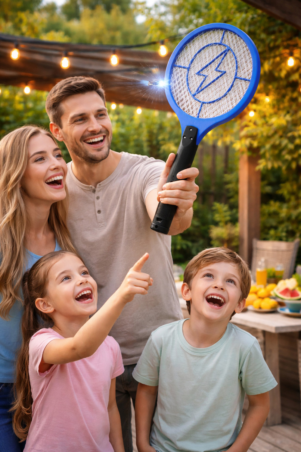 Image of BISXCO PORTABLE AA BATTERY using mosquito racket Electric Insect Killer Indoor, Outdoor (Bat)