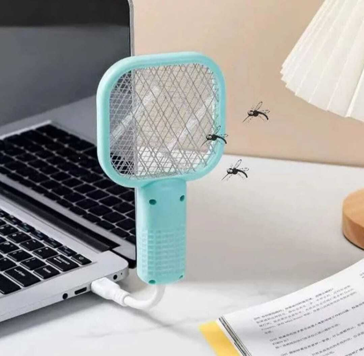 Image of TECKLE USB Mosquito Killer Lamp with UV Light & Home Office & Outdoor Use M2N1S5 Electric Insect Killer Indoor, Outdoor (Bat)