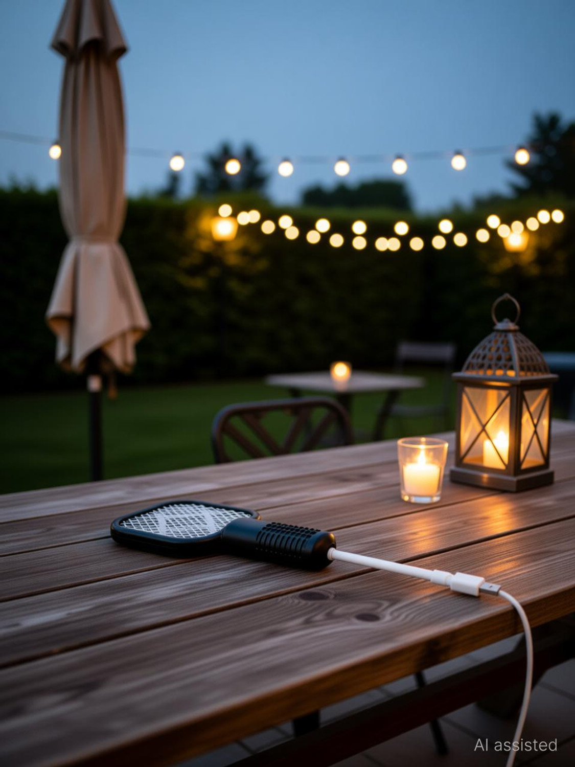 Image of TECKLE USB Mosquito Killer Lamp with UV Light & Home Office & Outdoor Use M2N1S5 Electric Insect Killer Indoor, Outdoor (Bat)