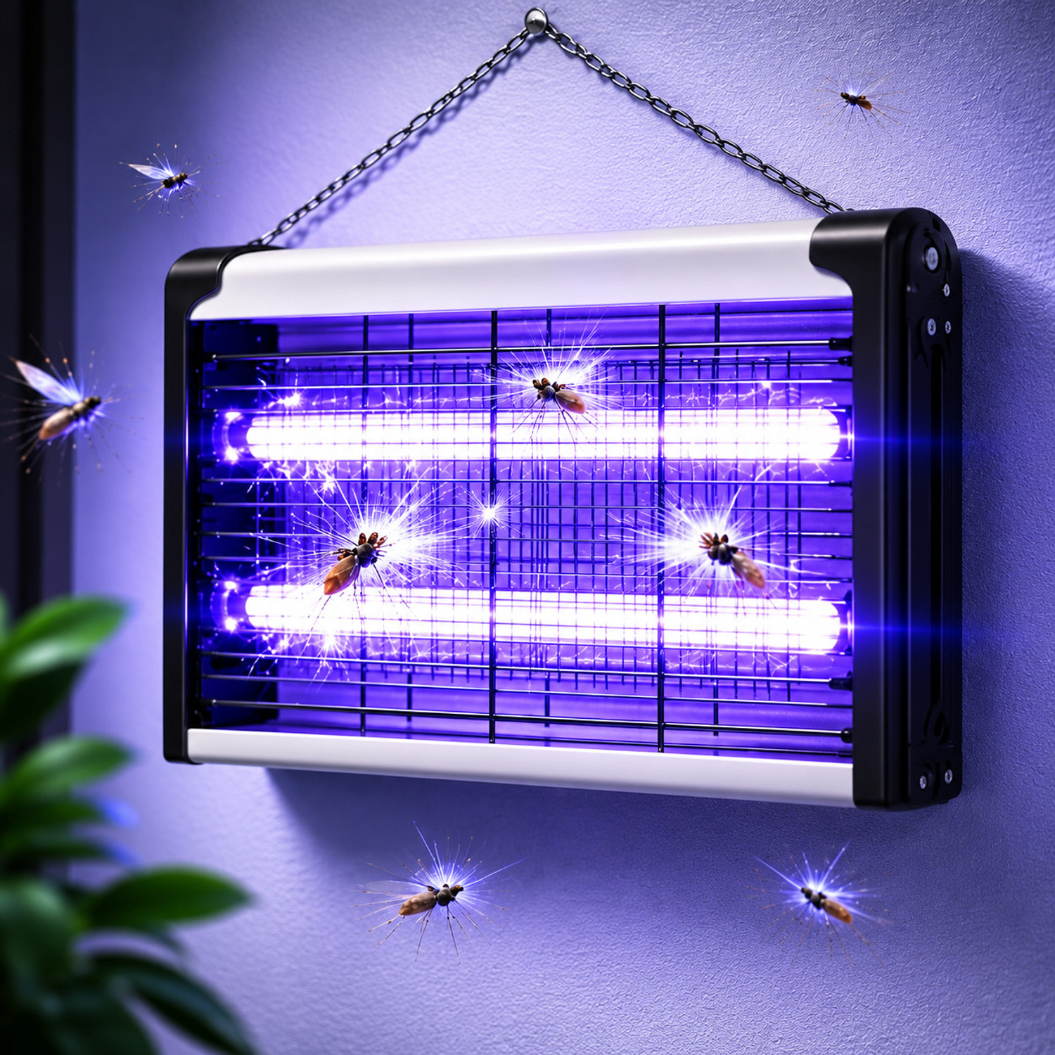 Image of Hemovia Fly Insect Killer Machine, Bug Zapper, Electric Insect Killer Indoor, Outdoor Electric Insect Killer Outdoor, Indoor (Suction Trap)