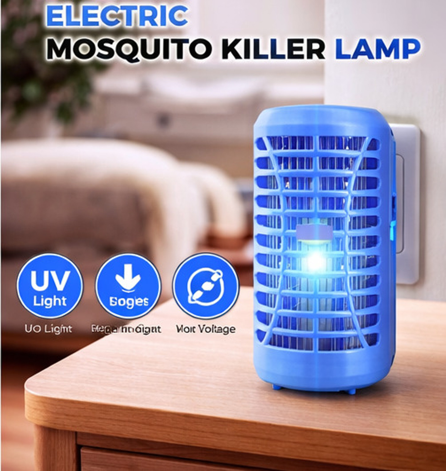 Image of SAIBABA UV Electric Mosquito Killer Lamp Electric Insect Killer Indoor (Suction Trap)