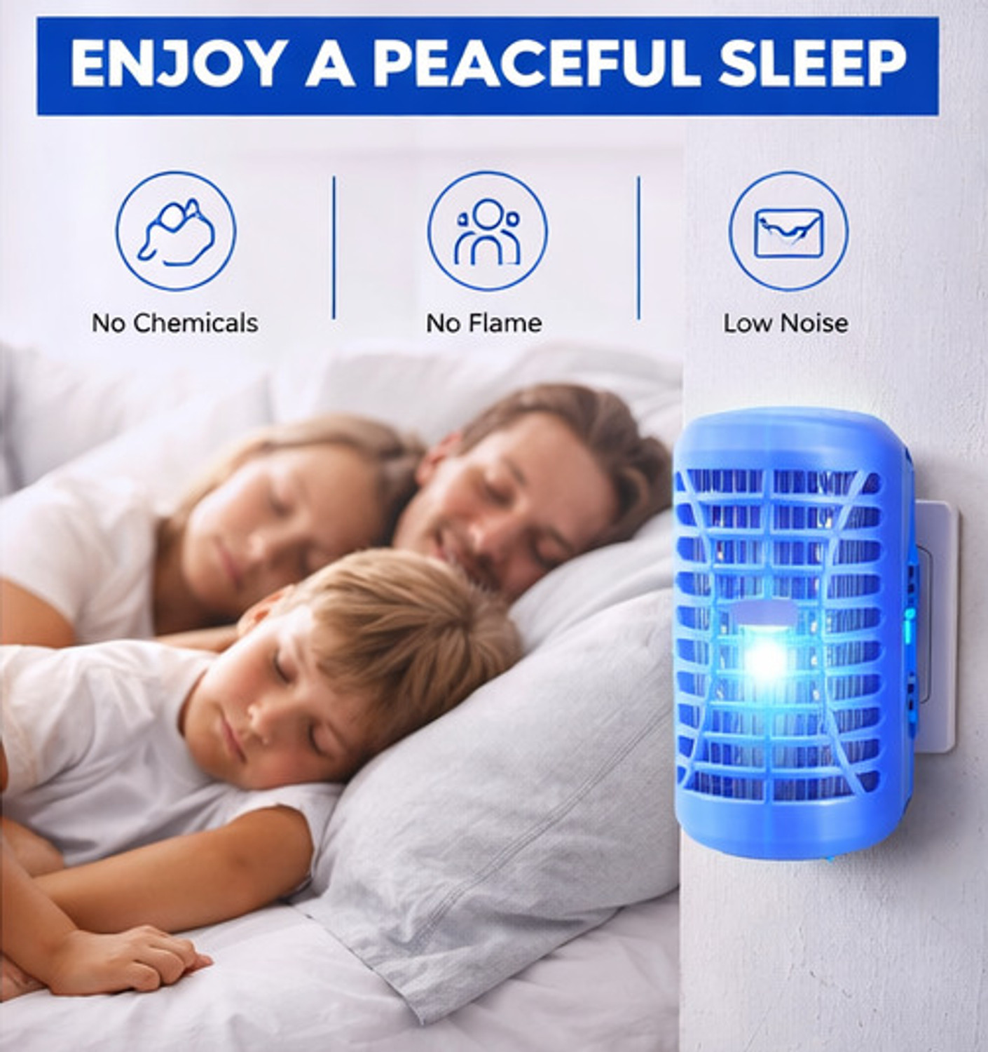 Image of SAIBABA UV Electric Mosquito Killer Lamp Electric Insect Killer Indoor (Suction Trap)