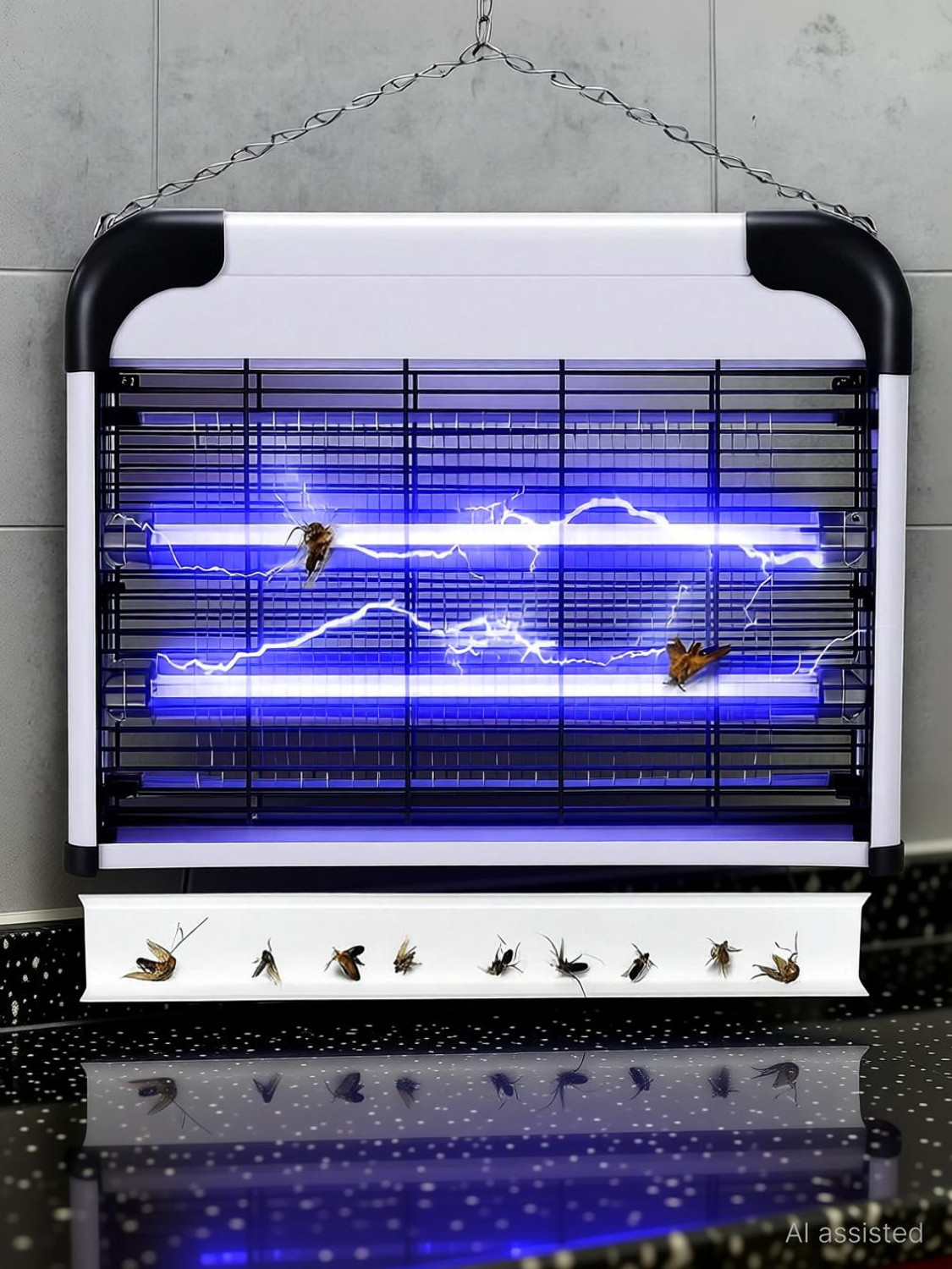 Image of keekos Fly Machine for Home Kitchen Kids Bedroom Hotels Offices Pest Electric Insect Killer Indoor, Outdoor (Suction Trap)