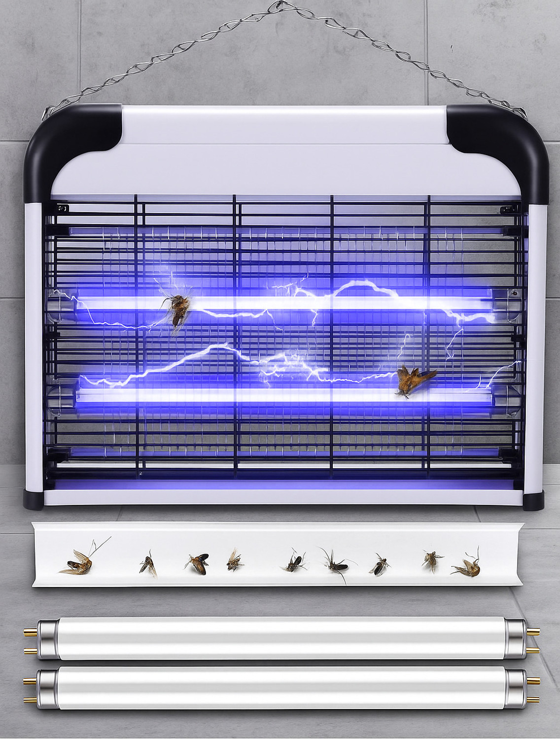 Image of keekos Fly Machine for Home Kitchen Kids Bedroom Hotels Offices Pest Electric Insect Killer Indoor, Outdoor (Suction Trap)