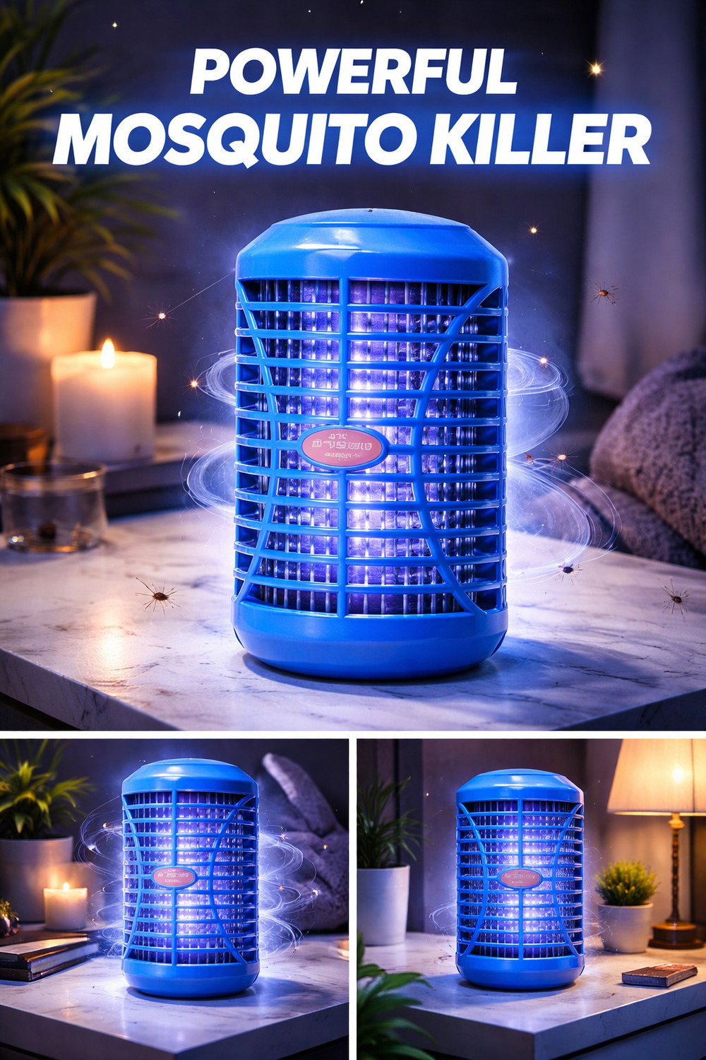 Image of SAIBABA UV Electric Mosquito Killer Lamp Electric Insect Killer Indoor (Suction Trap)