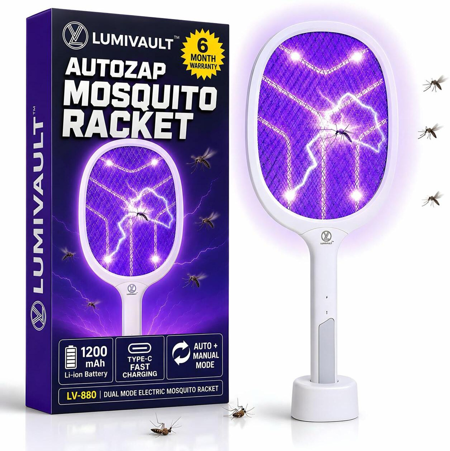 Image of Tazomi Fly Insect Killer Machine, Insect Bug Zapper,Fly Catcher & Trap Killer LED-Lamp Electric Insect Killer Indoor, Outdoor (Suction Trap)