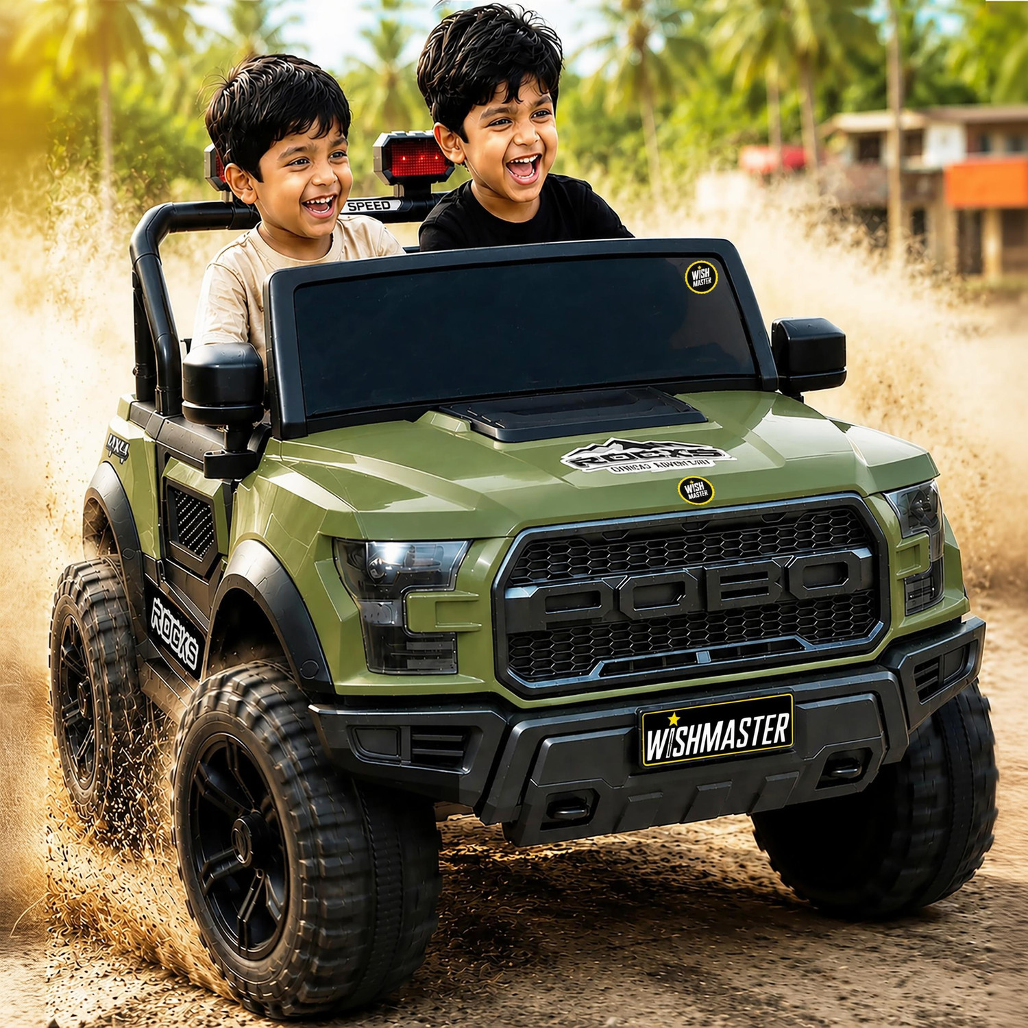 Wishmaster Kids 4 Motor Electric Battery Car - Image 1