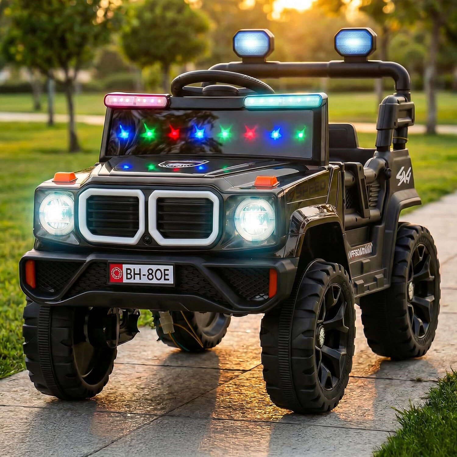 Image of Srecap 1166 Heavy Duty 12V Electric Ride On 4x4 Jeep For Kids 1 to 7 Year Jeep Battery Operated Ride On (Multicolor)