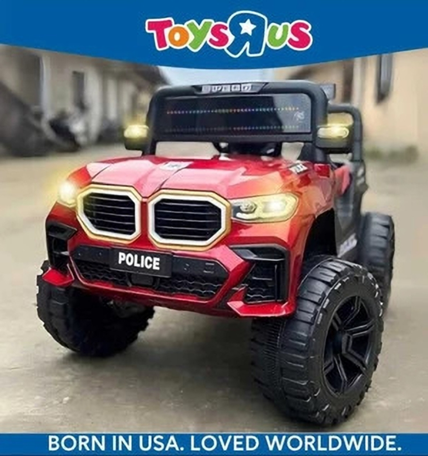 Image of Kawaii Kids Battery operated big size Kids 4x4 THAR jeep 12V battery Jeep Battery Operated Ride On (Yellow)
