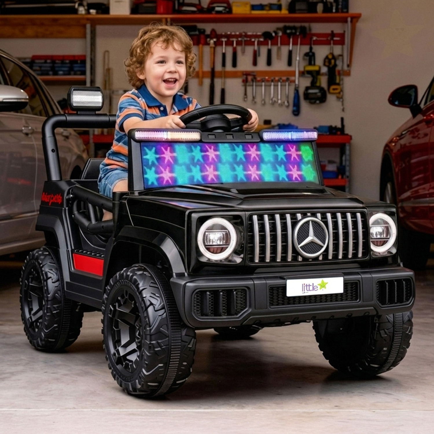 Image of Kawaii Kids Battery operated big size Kids 4x4 THAR jeep 12V battery Jeep Battery Operated Ride On (Yellow)