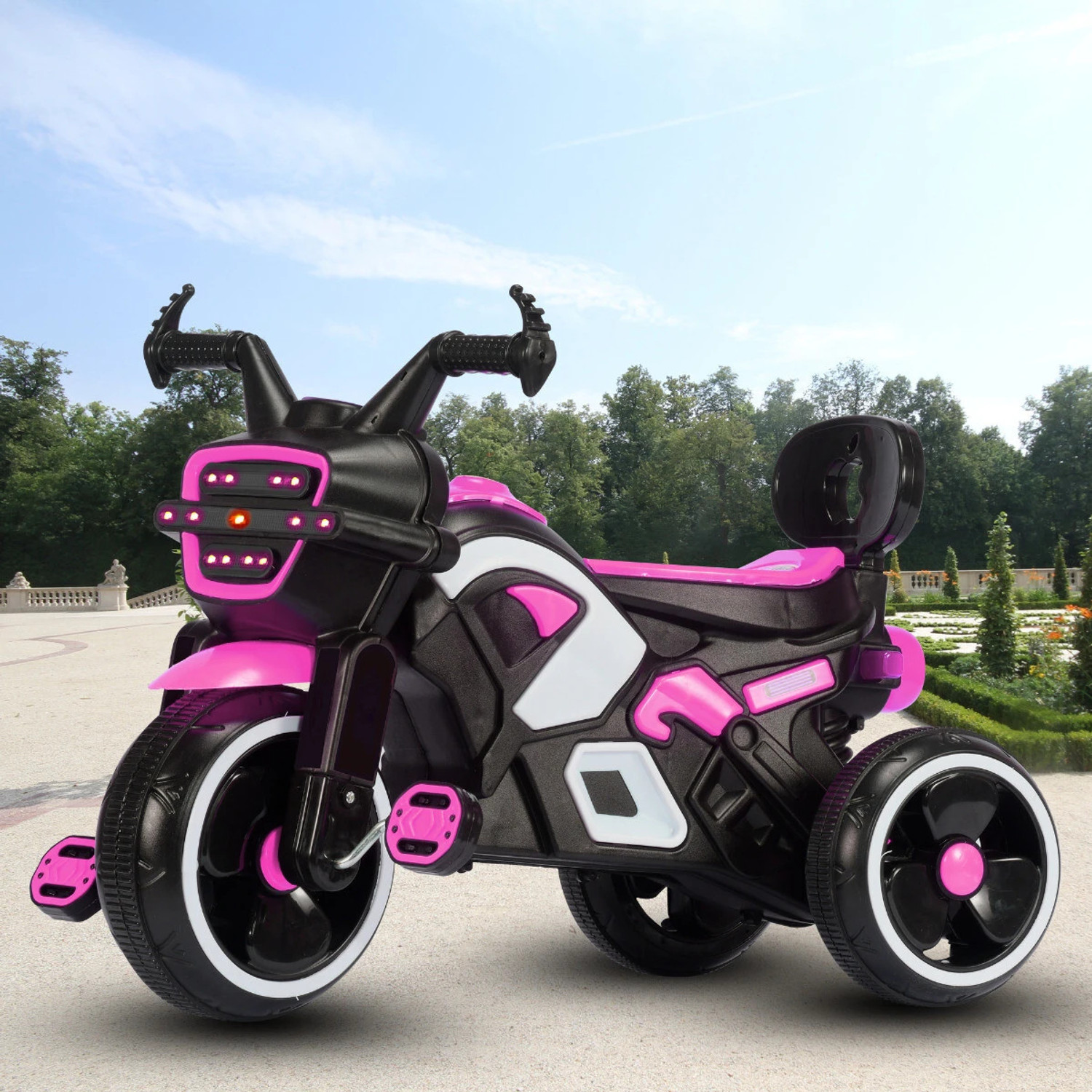 Image of BUMTUM Light Chopper Swing Car Toy Ride On Car For Kids Comfortable Seat With BackRest Car Non Battery Operated Ride On (Green)
