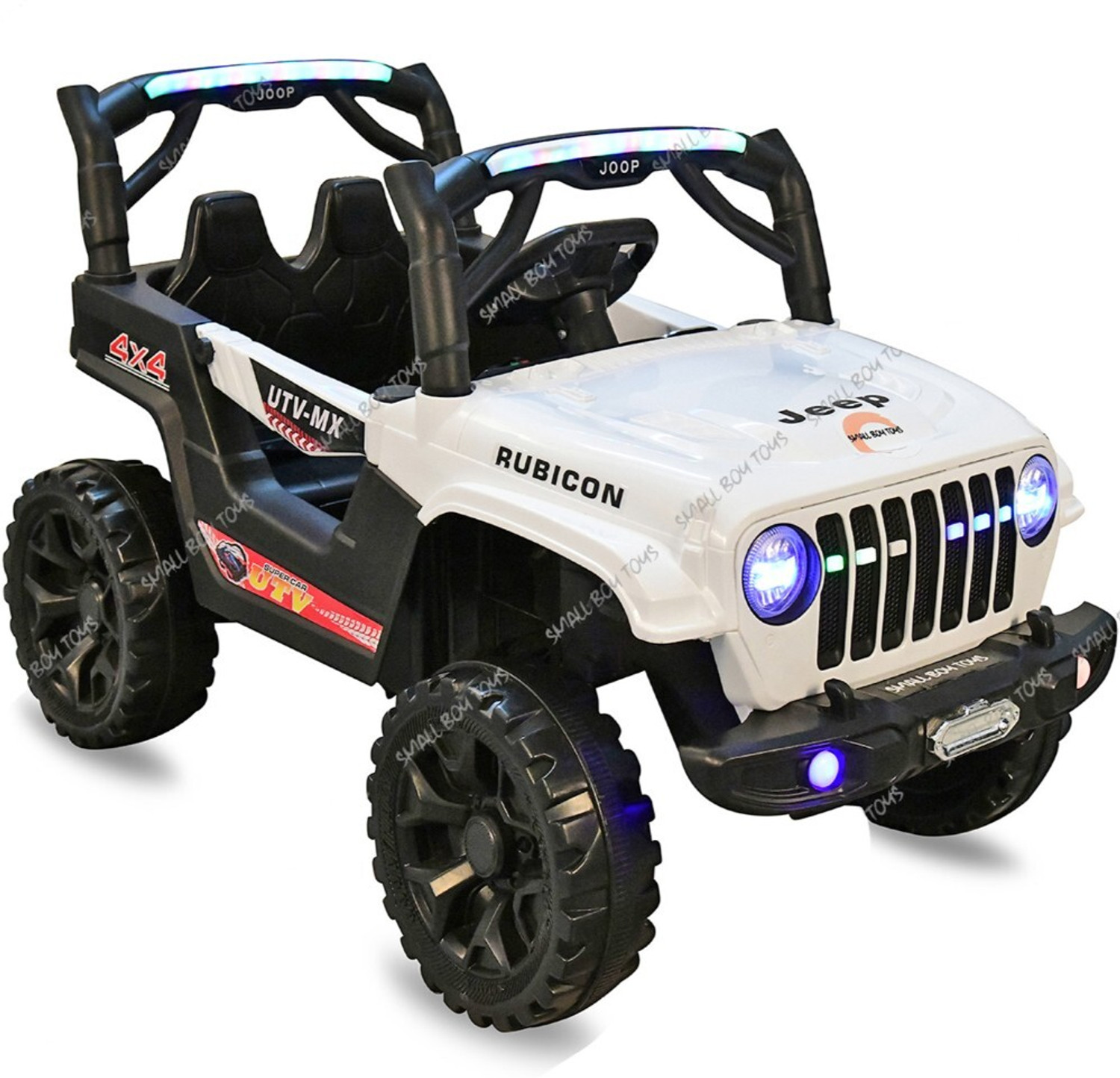 Image of kidsmuch Kidsmate Ride Xtreme Electric Bike Bike Battery Operated Ride On (White)