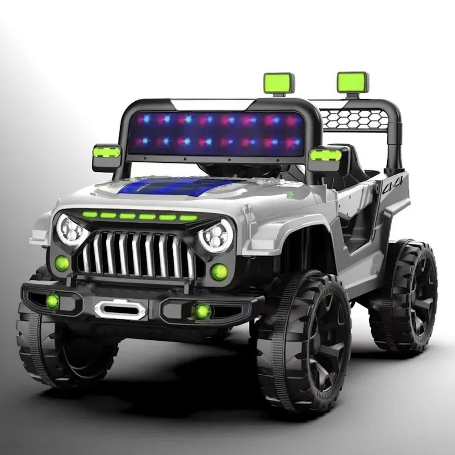 SmallBoyToys 528 White Off Road Jeep - Image 1