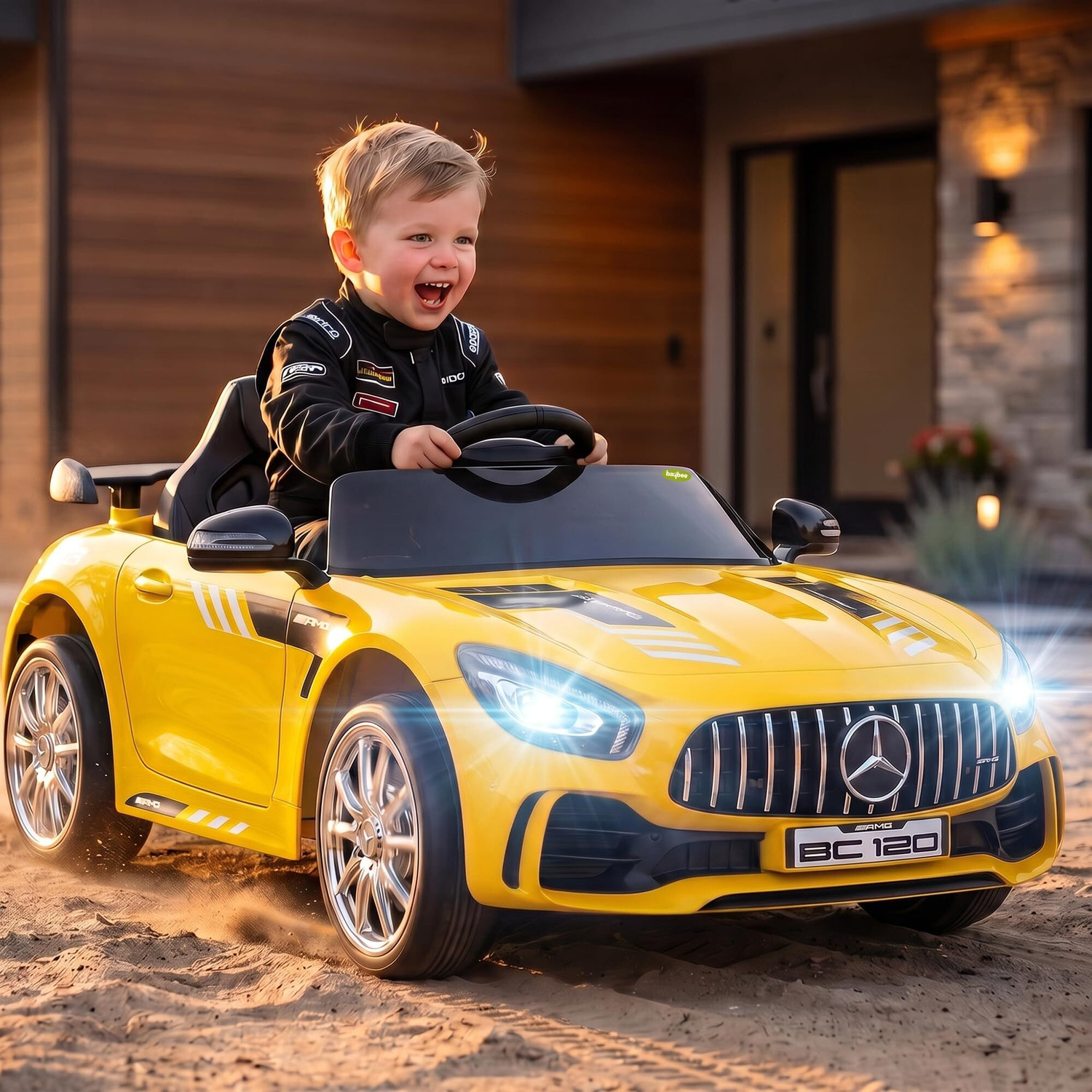 Image of oh baby by kids 518 CAR,FULL OF LED LIGHT,REMOTE CAR BEST FOR KIDS Car Battery Operated Ride On (Multicolor)