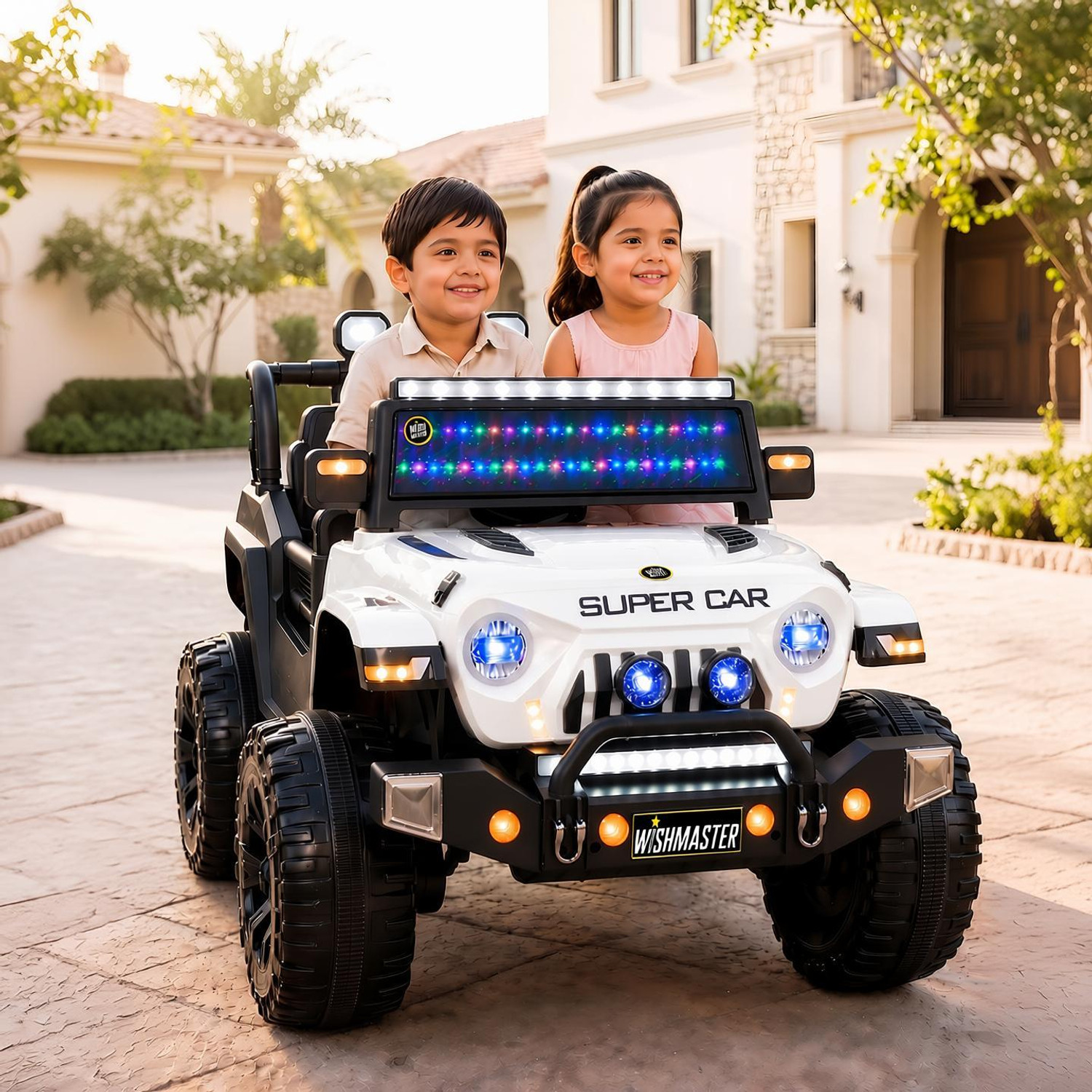 Image of oh baby by kids 518 CAR,FULL OF LED LIGHT,REMOTE CAR BEST FOR KIDS Car Battery Operated Ride On (Multicolor)