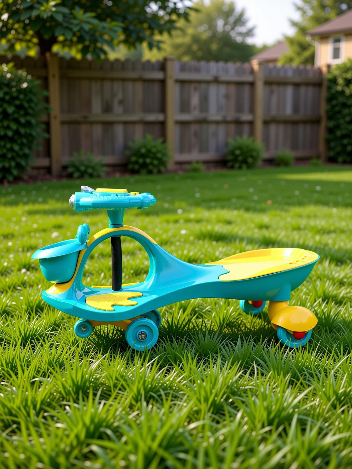 Image of BABY TONE BABY MAGIC CAR, MADE IN INDIA, LIGHT WITH MUSIC BEST FOR 2+ Y KIDS (Red, Black) (Green, Yellow)