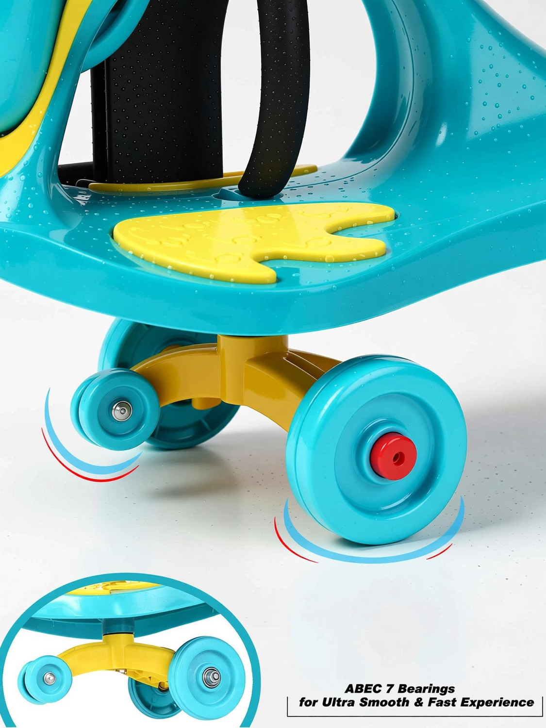 Image of BABY TONE BABY MAGIC CAR, MADE IN INDIA, LIGHT WITH MUSIC BEST FOR 2+ Y KIDS (Red, Black) (Green, Yellow)