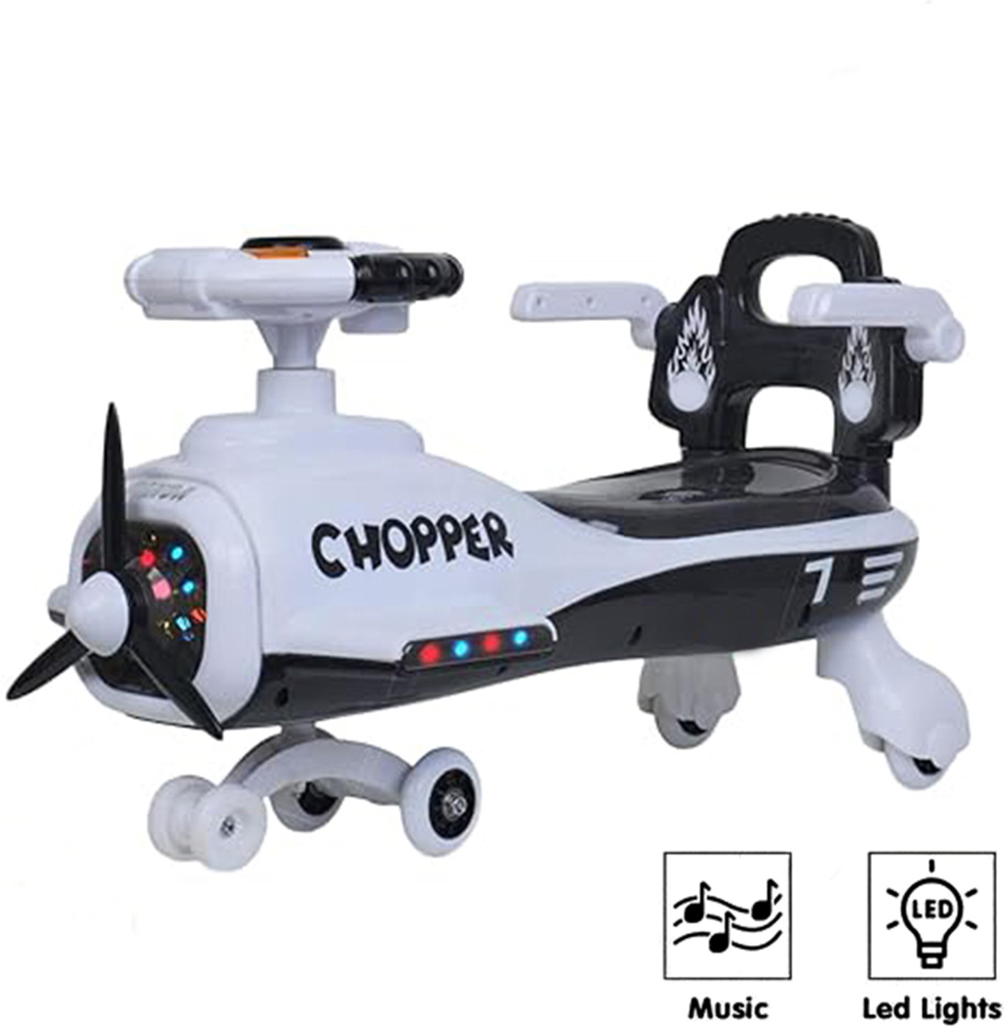 Image of toyprofessor 2 in 1 baby horse rider for kids Rideon & Rocker Rideons & Wagons Non Battery Operated Ride On (Pink)