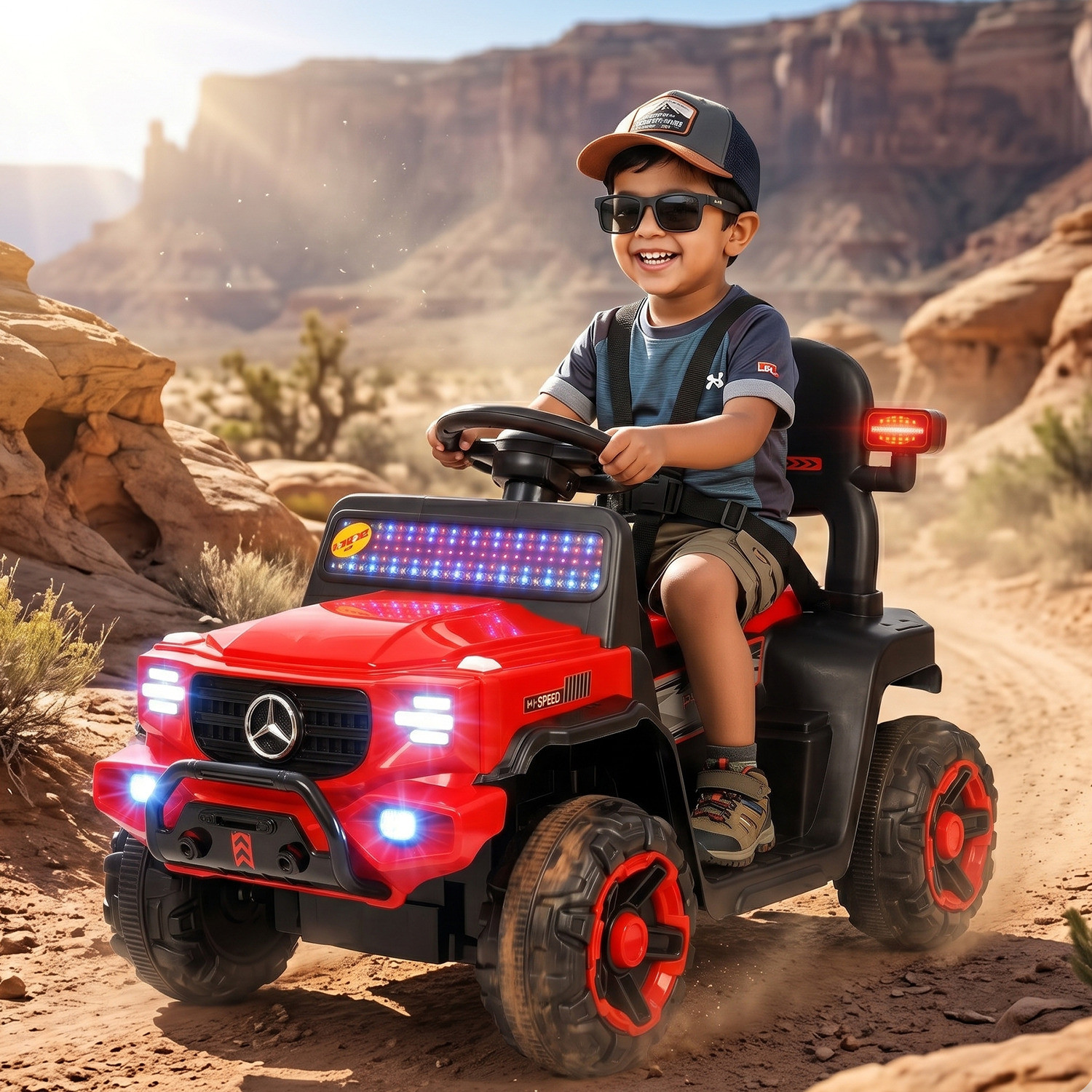 Kidznation 4X2 Manual Drive Car - Image 1