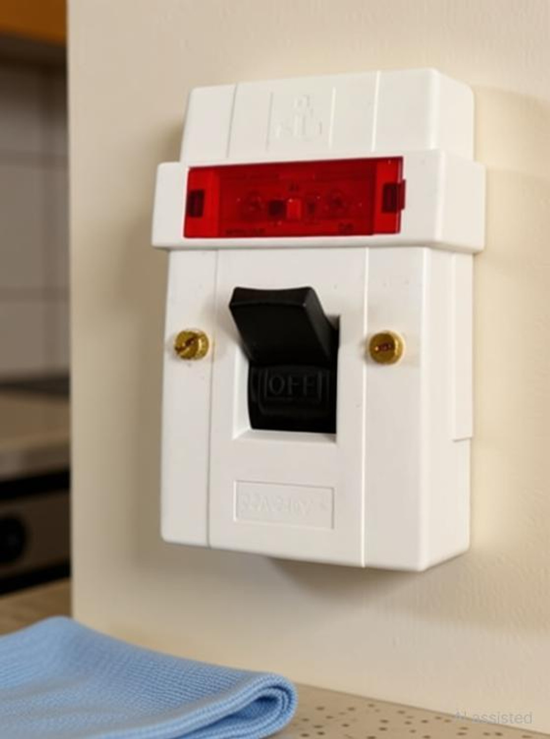 Image of ANCHOR Pilot Surface D.P. Switch With Neon Two Way Electrical Switch(Pack of 1) 32 A Two Pin Socket