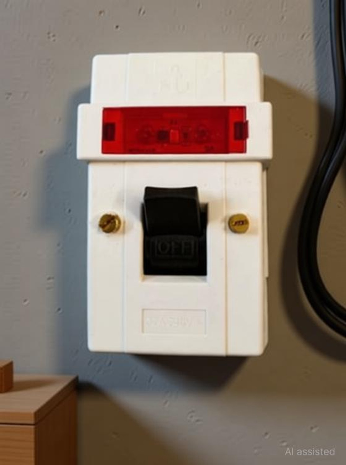 Image of ANCHOR Pilot Surface D.P. Switch With Neon Two Way Electrical Switch(Pack of 1) 32 A Two Pin Socket
