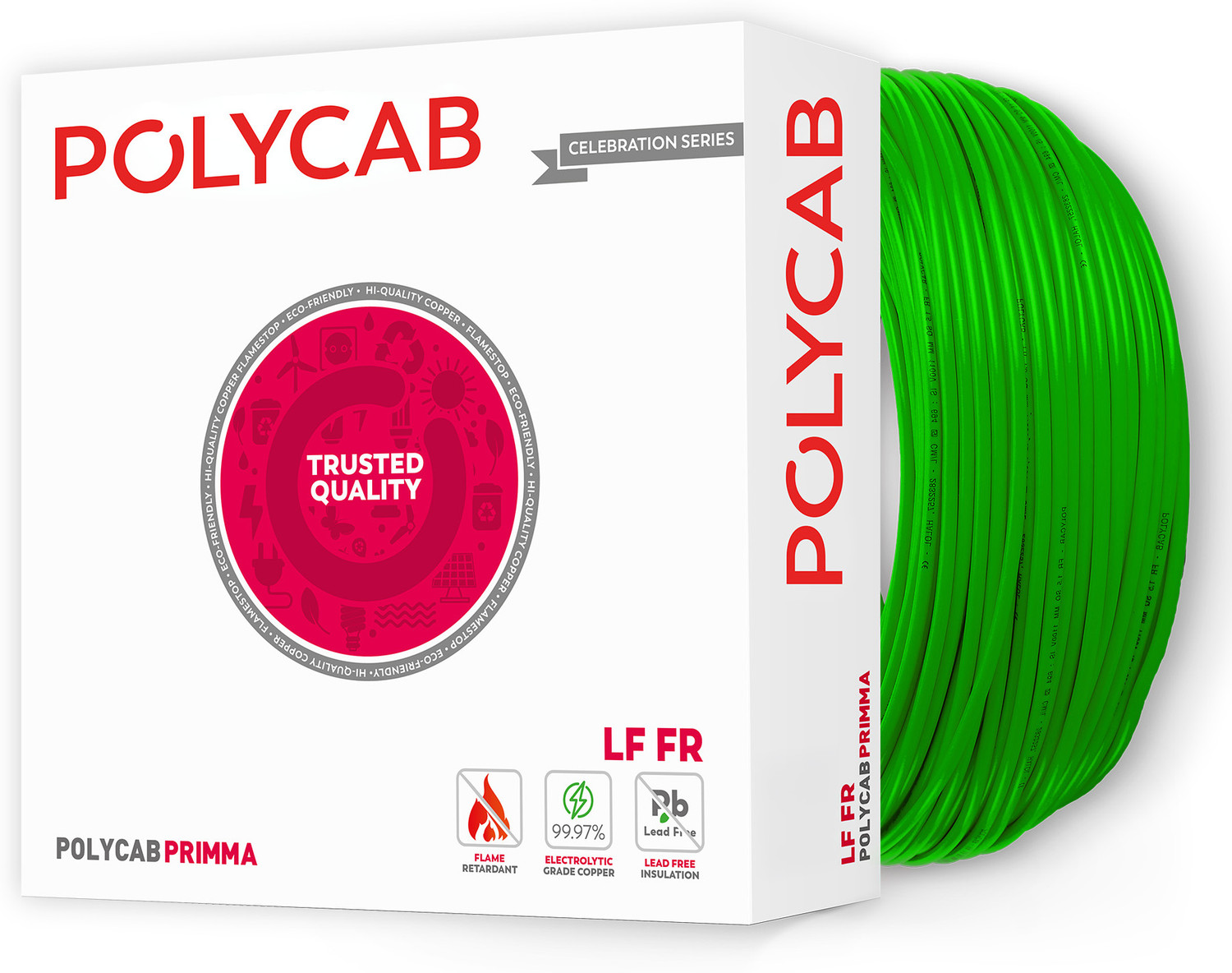 Image of HAVELLS LIFE LINE PLUS S3 2.5 sq /mm Red 90 m Wire (red)