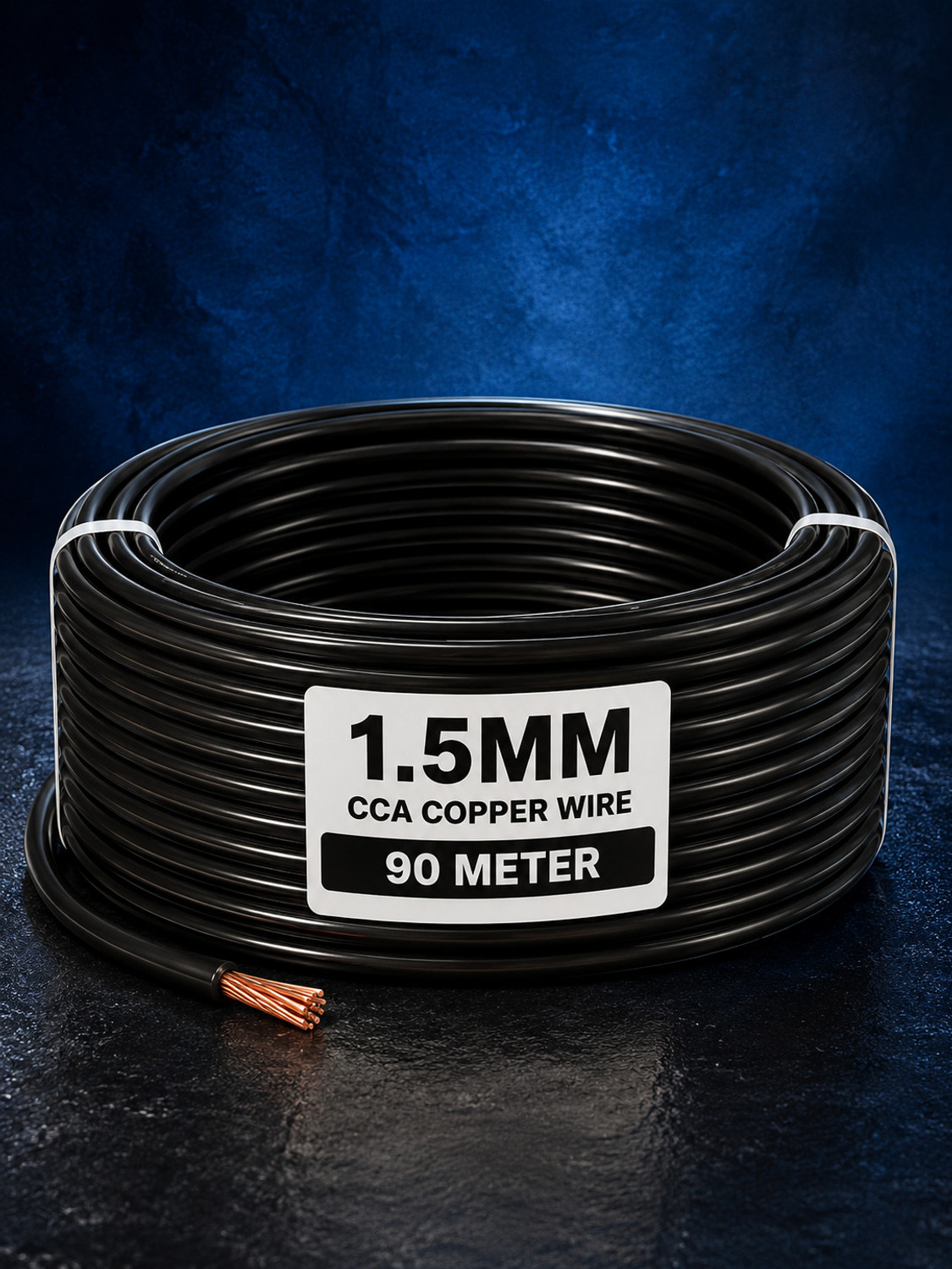 Image of GrahLogy 30 Mtr 1mm copper wire Unheated, PVC Insulated, Single Core Flexible, FR Enabled 1 sq /mm Red 30 m Wire (Red)