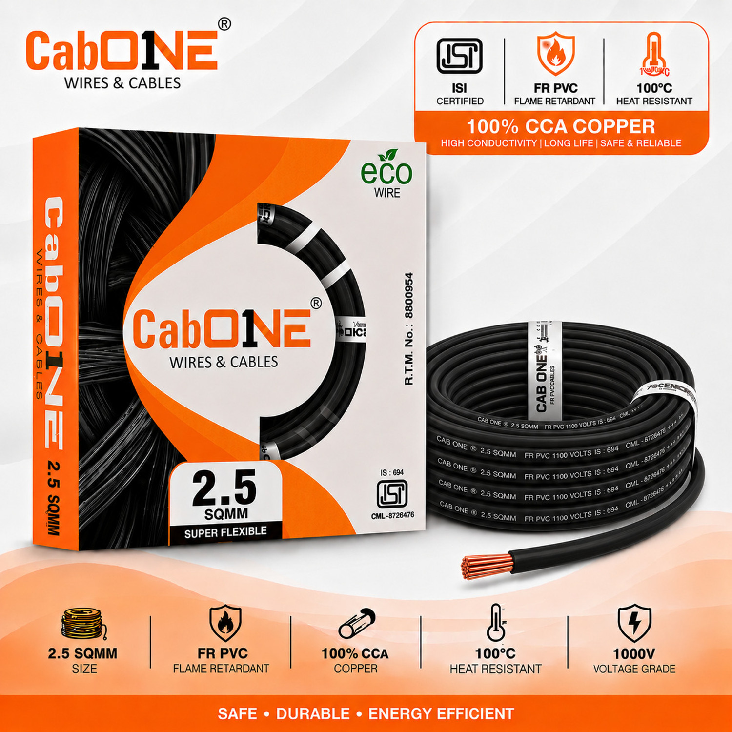 Image of Cordnet PVC 4 sq /mm Multicolor 50 m Wire (Multicolor)
