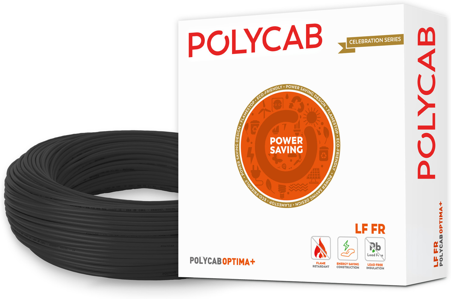 Image of AKIA KABLES 4 SQMM HYBRID PREMIUM COPPER Electrical WireFR PVC |90m|Single Core| 4 sq /mm Red 90 m Wire (Red)