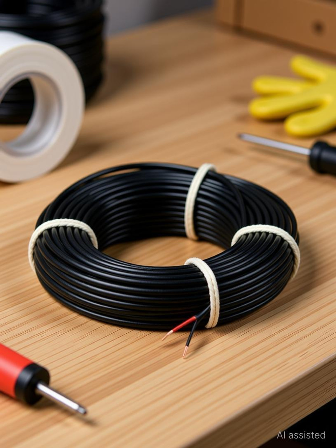 Image of GrahLogy 30 Mtr 1mm copper wire Unheated, PVC Insulated, Single Core Flexible, FR Enabled 1 sq /mm Red 30 m Wire (Red)