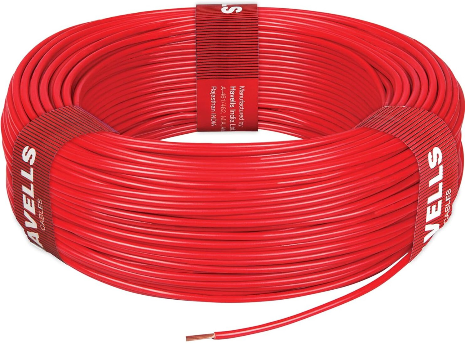 Image of HAVELLS LIFE LINE PLUS S3 2.5 sq /mm Red 90 m Wire (red)