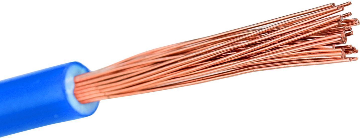 Image of BRBMF48G7VC7 CabOne Copper 0.75 sqmm 90 MTR FR PVC Multi Strand Electric House single Copper wire 0.75 sq /mm Blue 300 ft. Wire (Blue)