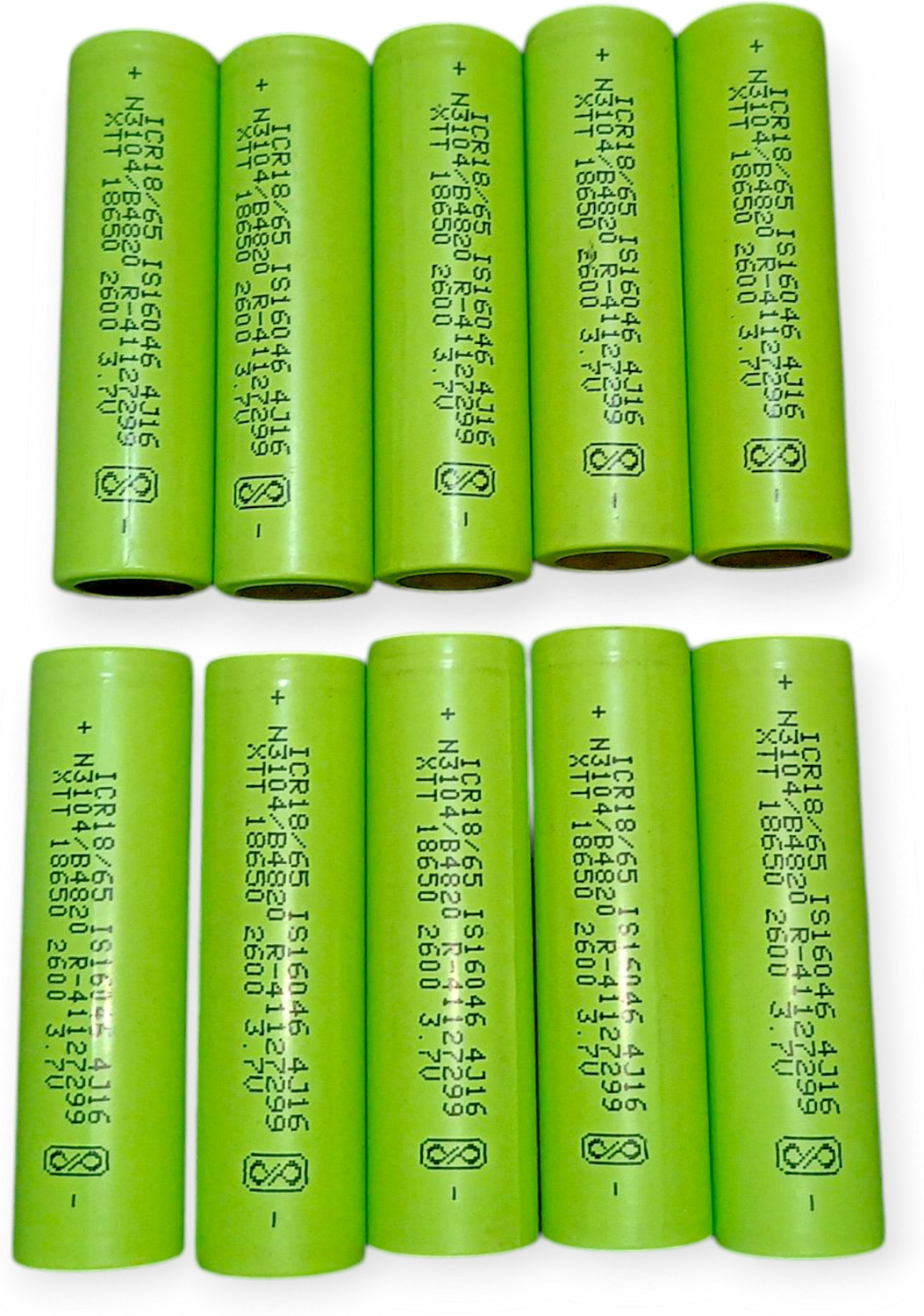 Image of Quirk Trading Original 10 x 18650 2600mah li ion Cell 45g Low IR 12mΩ, PowerBank & Diy Power Supply Electronic Hobby Kit