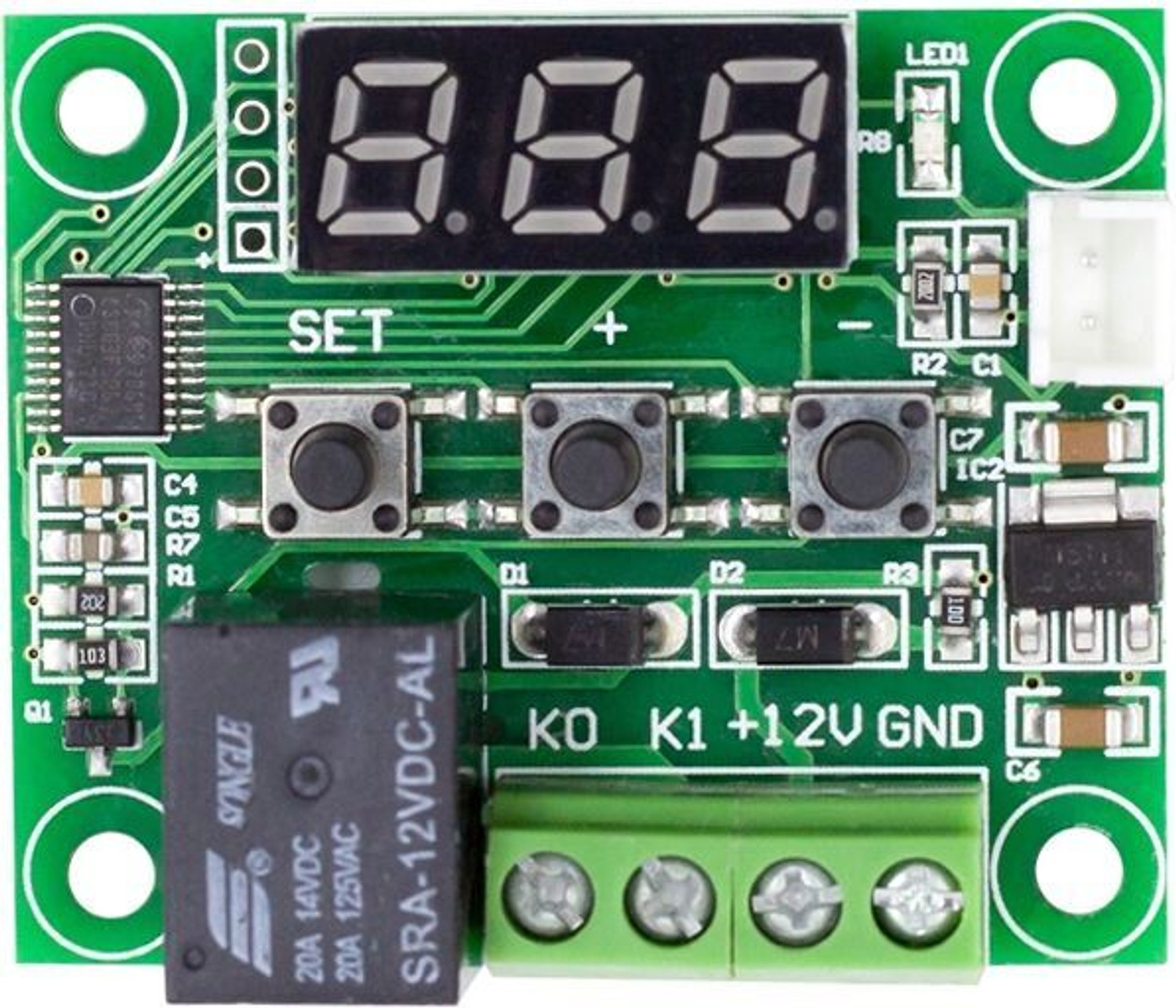Image of ELECSYNERGY W1209 Digital Thermostat Temperature Sensor and Controller Electronic Components Electronic Hobby Kit