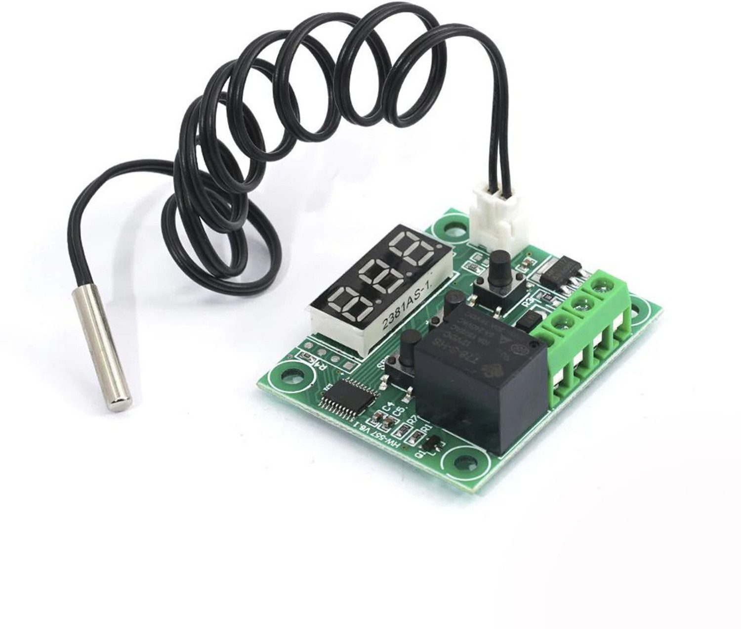 Image of ELECSYNERGY W1209 Digital Thermostat Temperature Sensor and Controller Electronic Components Electronic Hobby Kit