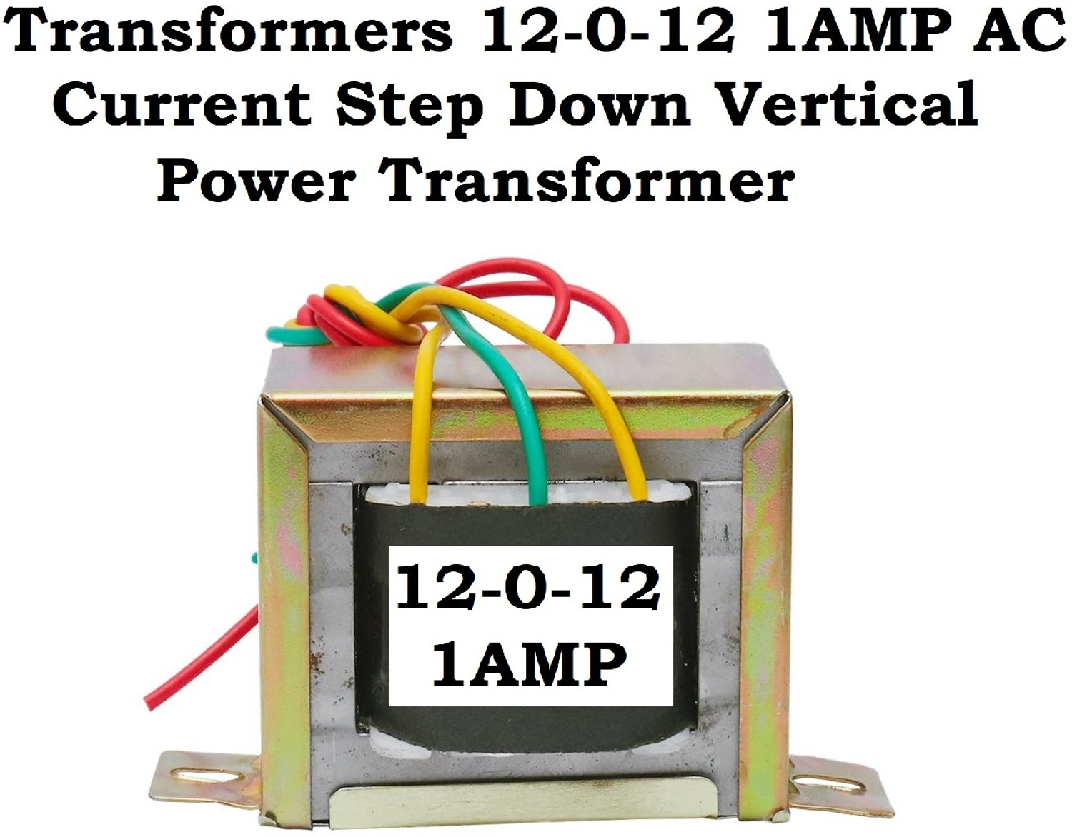 SG Flash 12-0-12 12v 1amp Center Tapped Step Down Transformer - Image 1