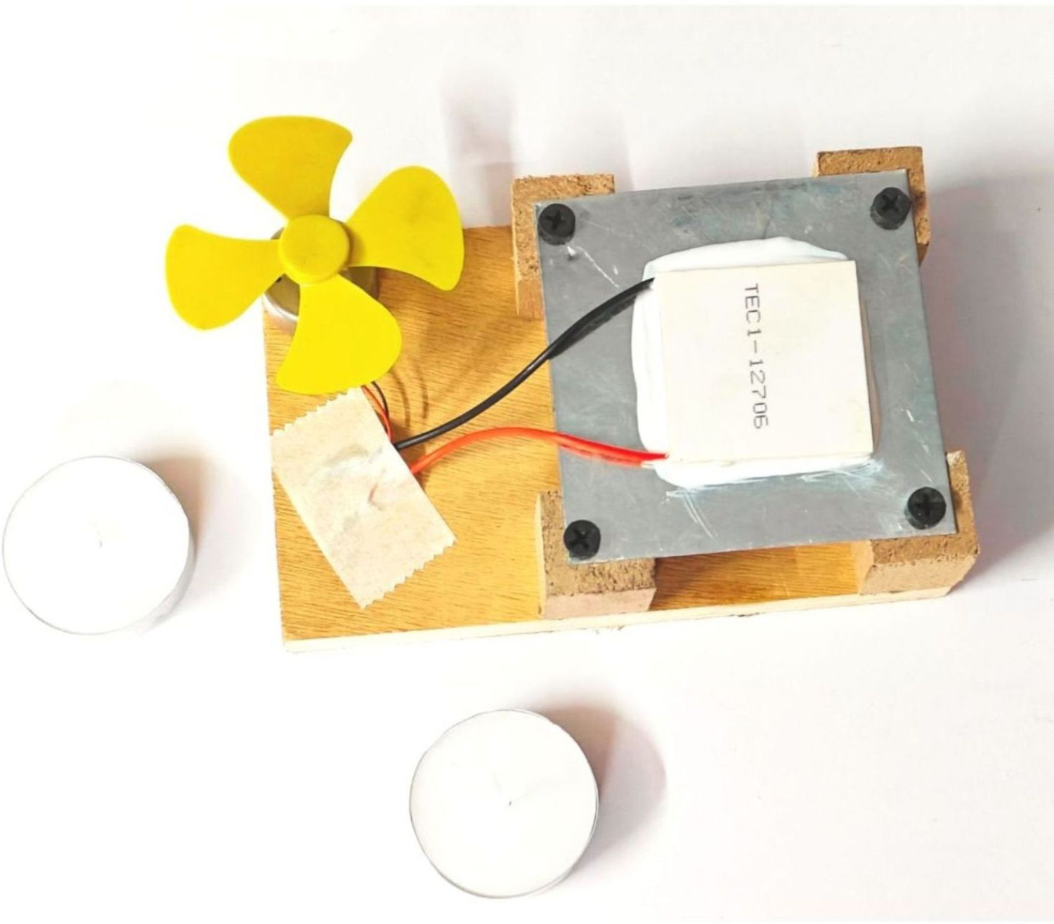 Image of Esptronics Thermoelectric Power Generator Science Project Working Model for Students Electronic Components Electronic Hobby Kit