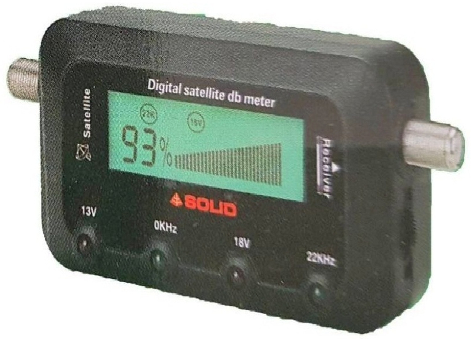 Image of BALRAMA Solid SF-252 Digital Satellite dB Meter Signal Strength Quality of Dish Antenna Digital Multimeter (Black 2000 Counts)