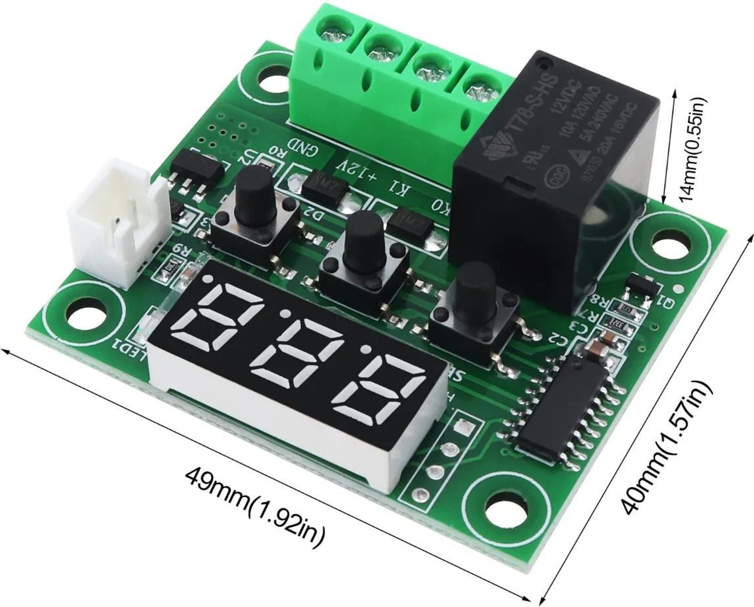 Image of ELECSYNERGY W1209 Digital Thermostat Temperature Sensor and Controller Electronic Components Electronic Hobby Kit