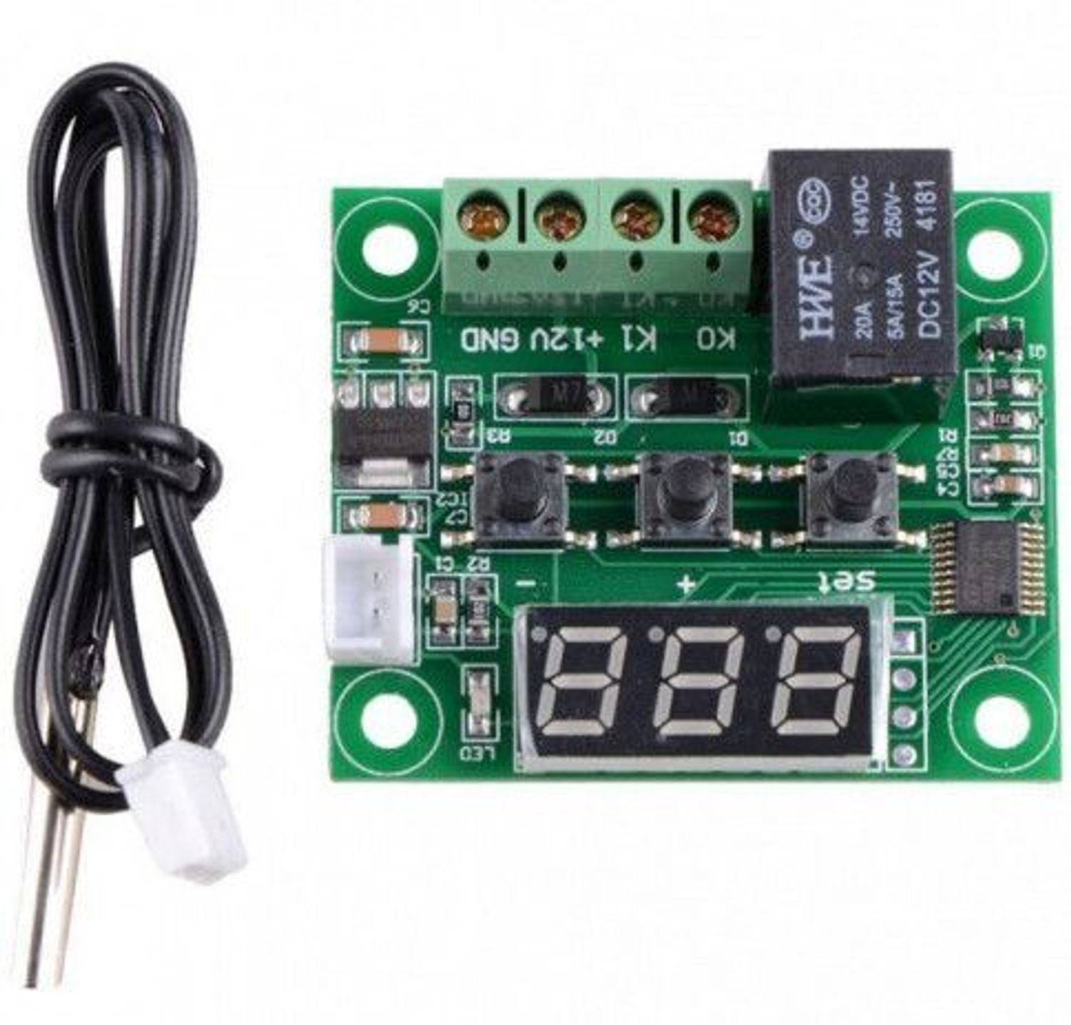 Image of ELECSYNERGY W1209 Digital Thermostat Temperature Sensor and Controller Electronic Components Electronic Hobby Kit