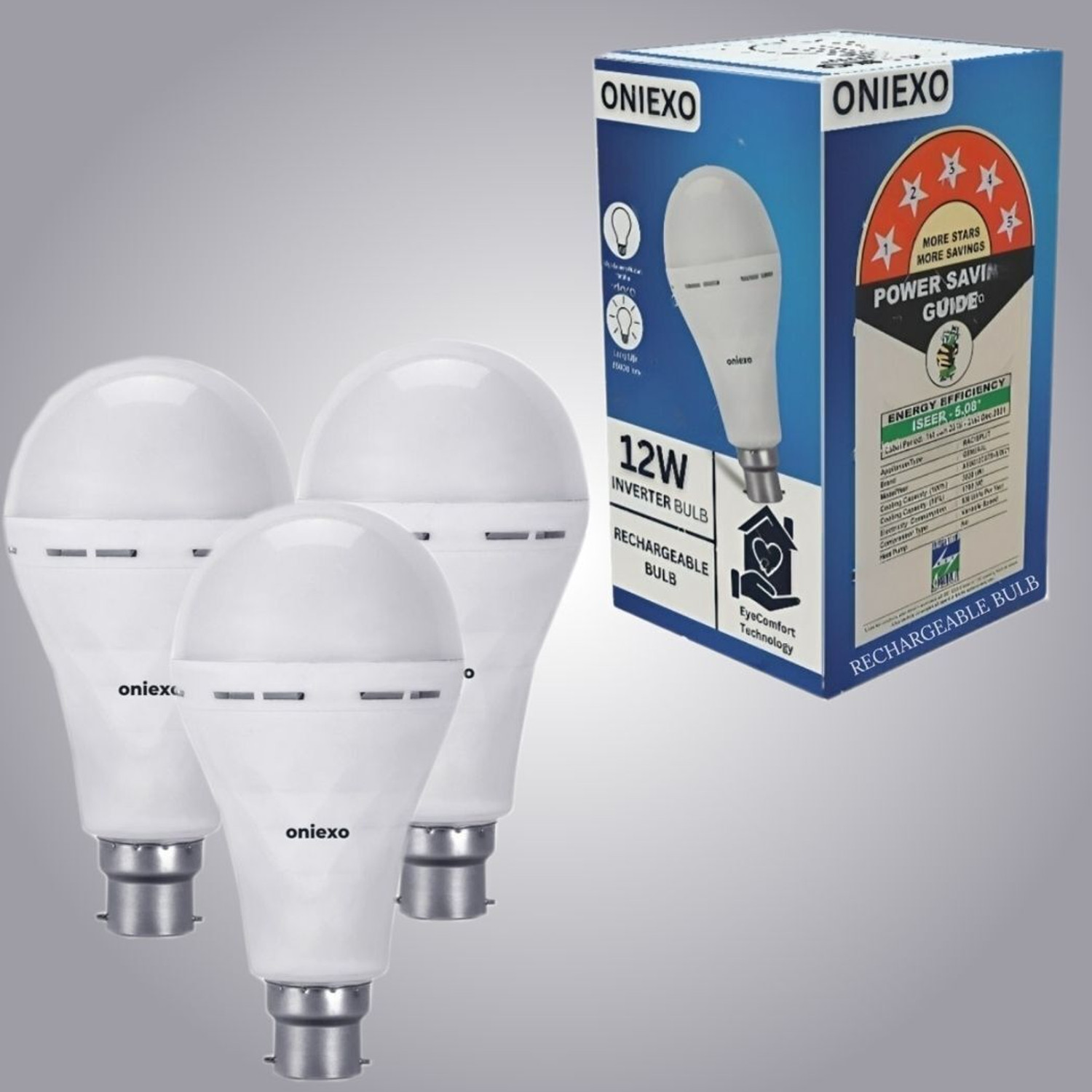 Image of ONIEXO 12W-035 4 hrs Bulb Emergency Light (White)