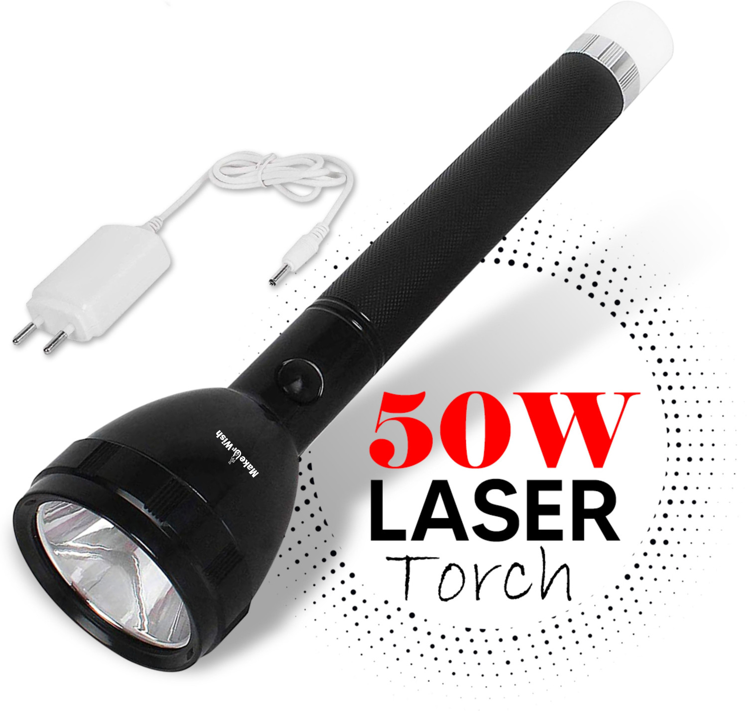 Image of Zeno volt M983 Metal Led Light Long Range 1000 Meter|1 Km High Power Zoomable & Type-C 8 hrs Torch Emergency Light (Black)